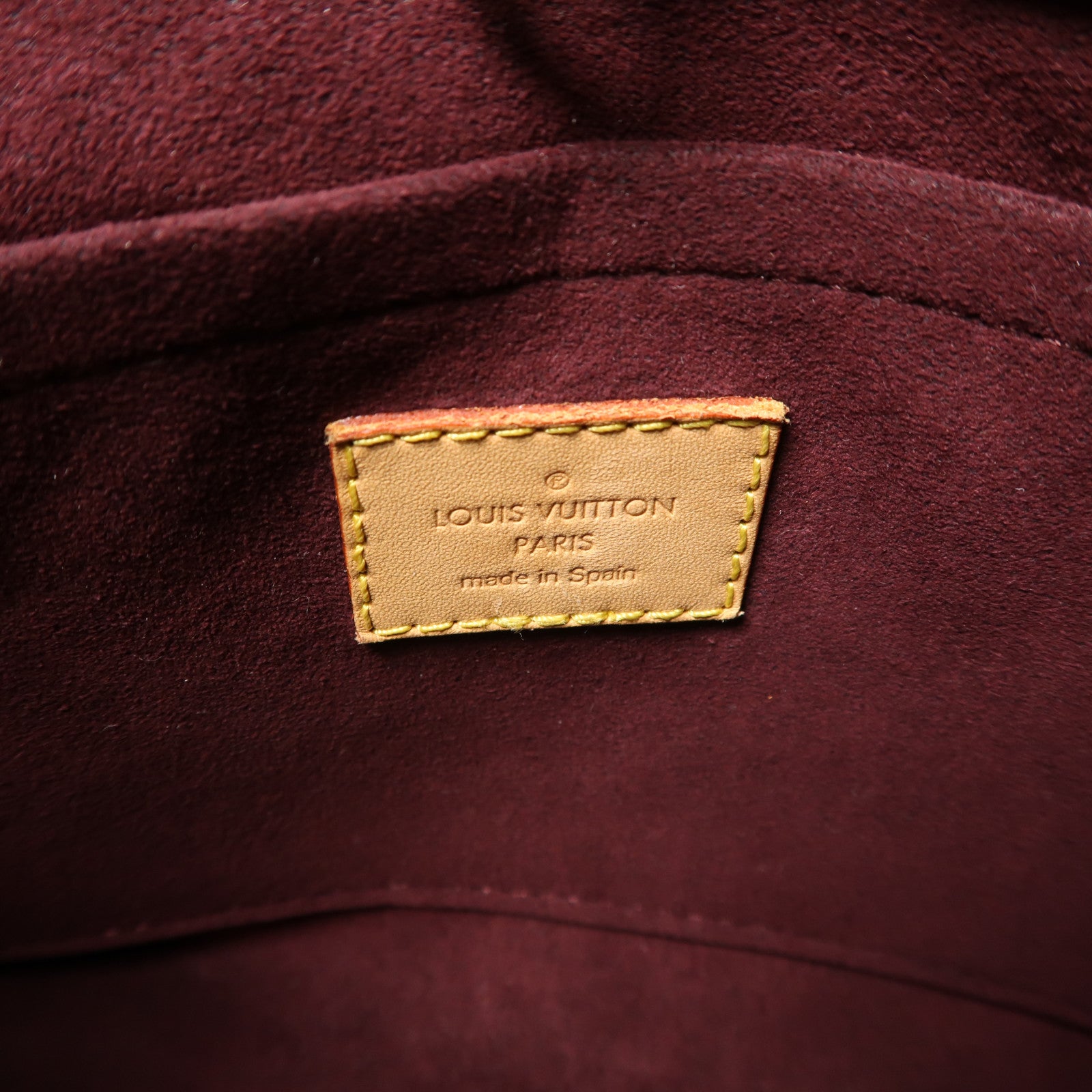 LOUIS VUITTON Monogram Montaigne BB金扣手挽肩背兩用袋棕色
