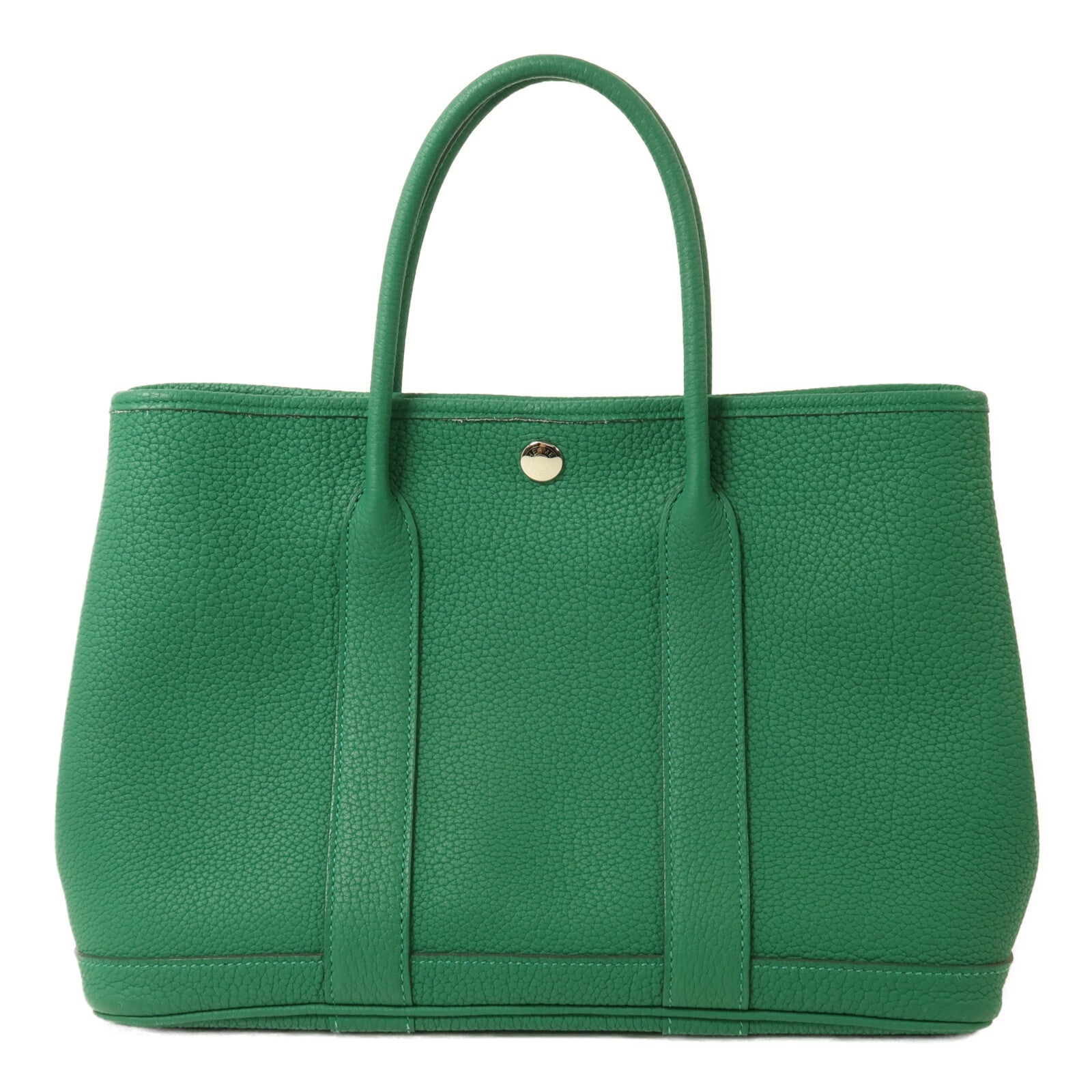 HERMES Negonda皮革Garden Party TPM手挽袋Vert Vertigo