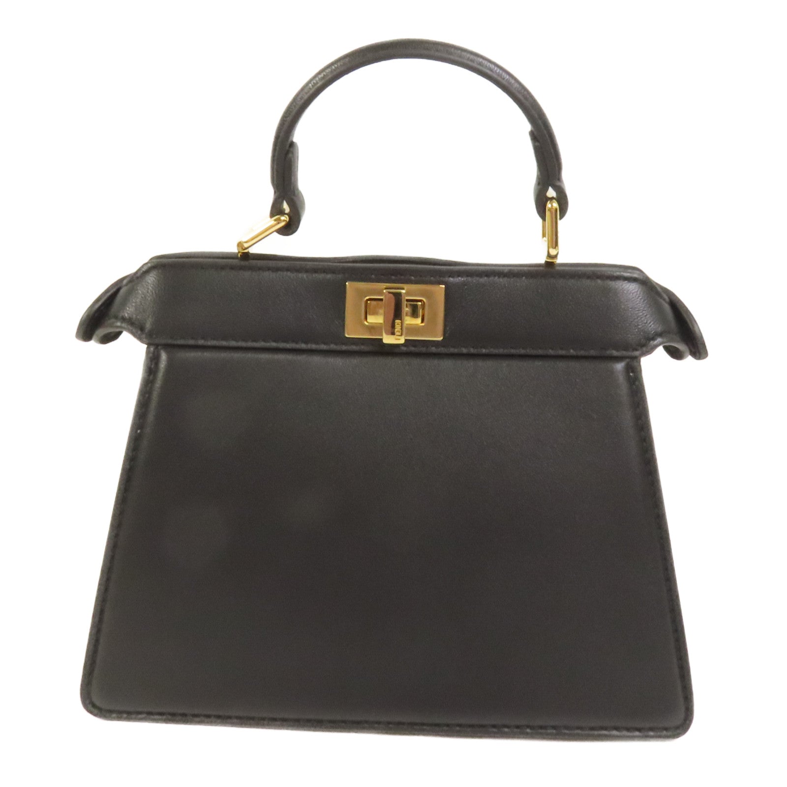 FENDI 牛皮皮革Iconic Peekaboo Micro手挽肩背兩用袋