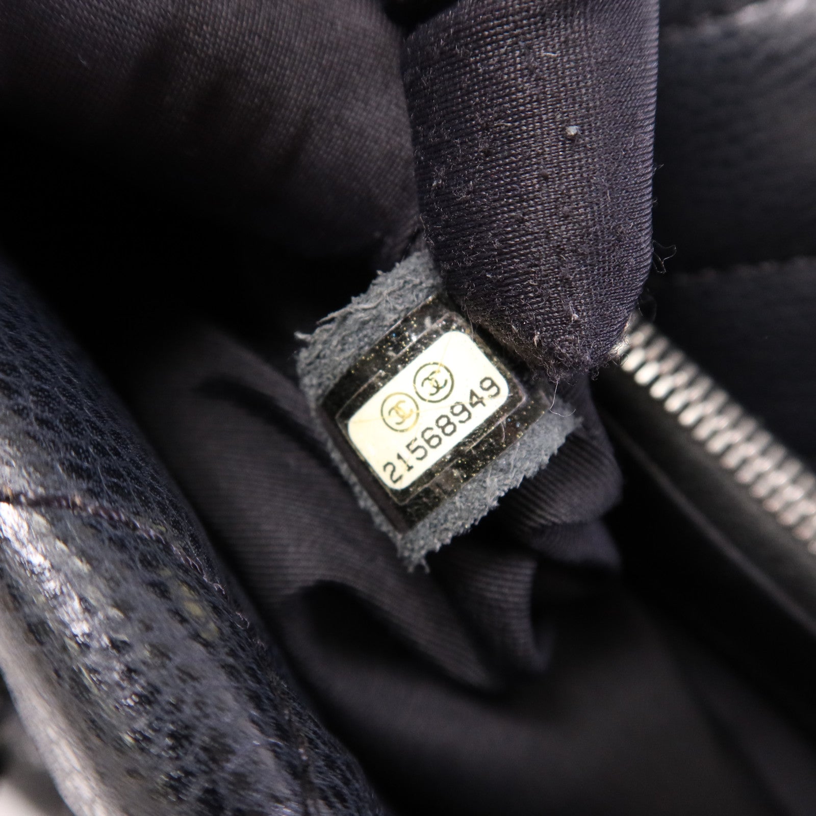CHANEL 牛皮皮革Tote Bag銀扣鏈帶手挽袋
