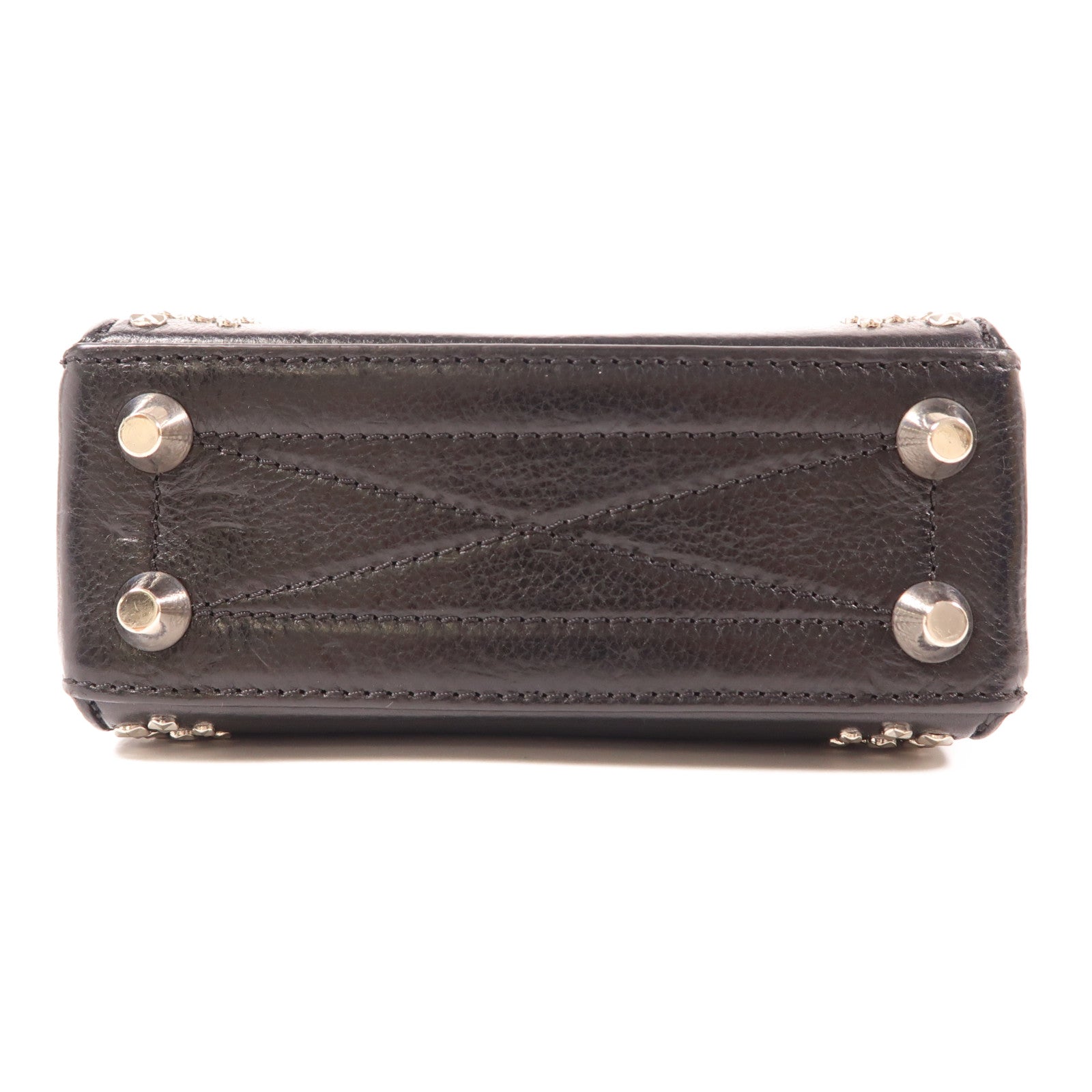 Alexander McQueen 牛皮皮革Box Bag銀扣鏈帶肩背袋