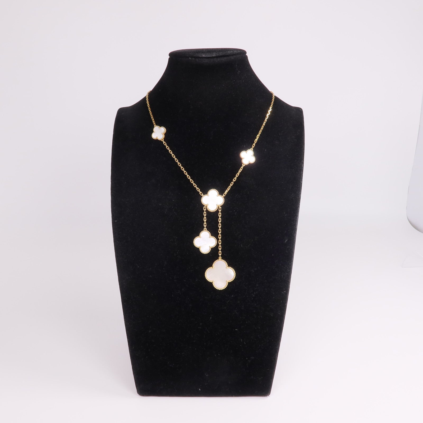 Van Cleef & Arpels 18K黃金Magic Alhambra 6 Motifs珍珠母貝項鍊
