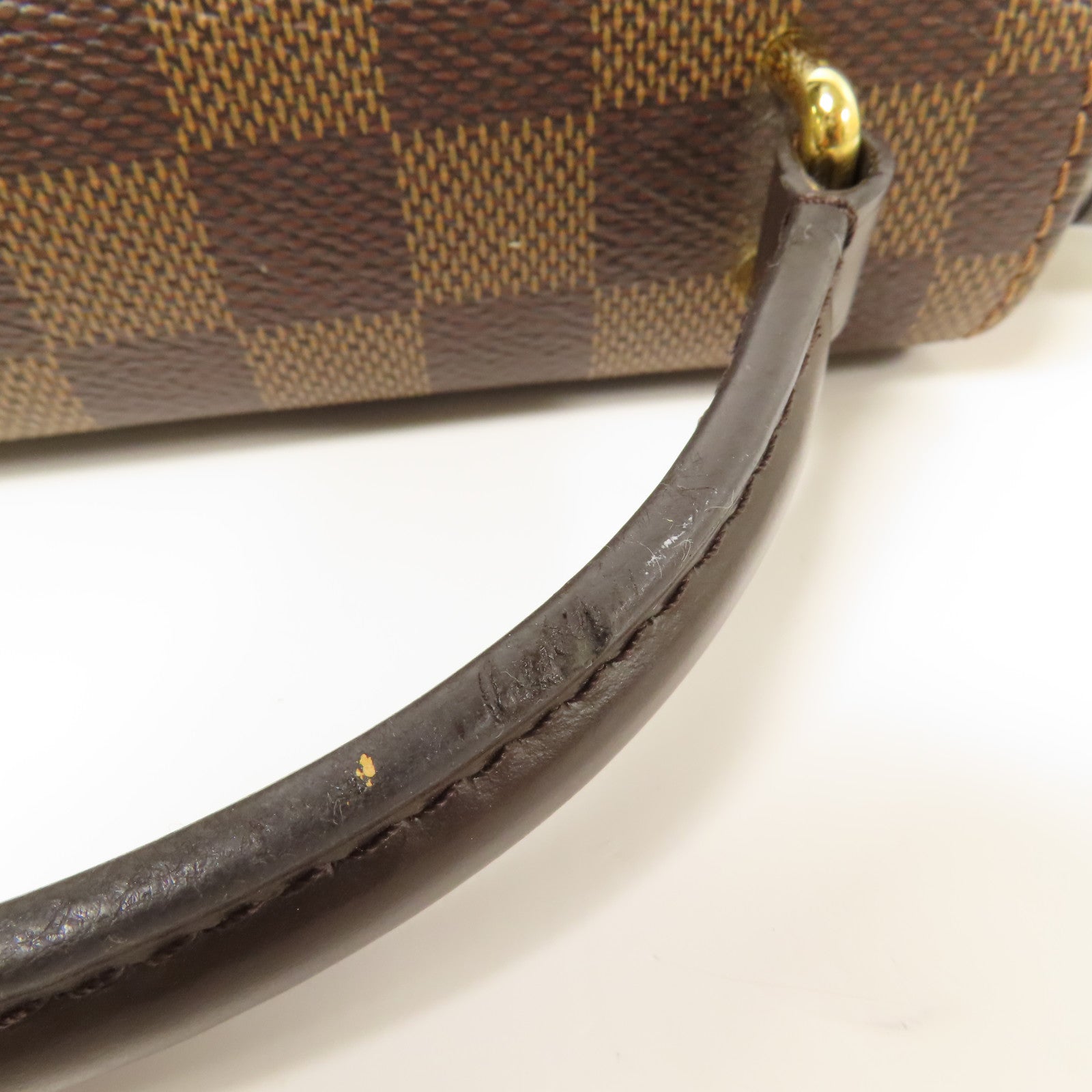 LOUIS VUITTON Damier Croisette金扣手挽肩背兩用袋