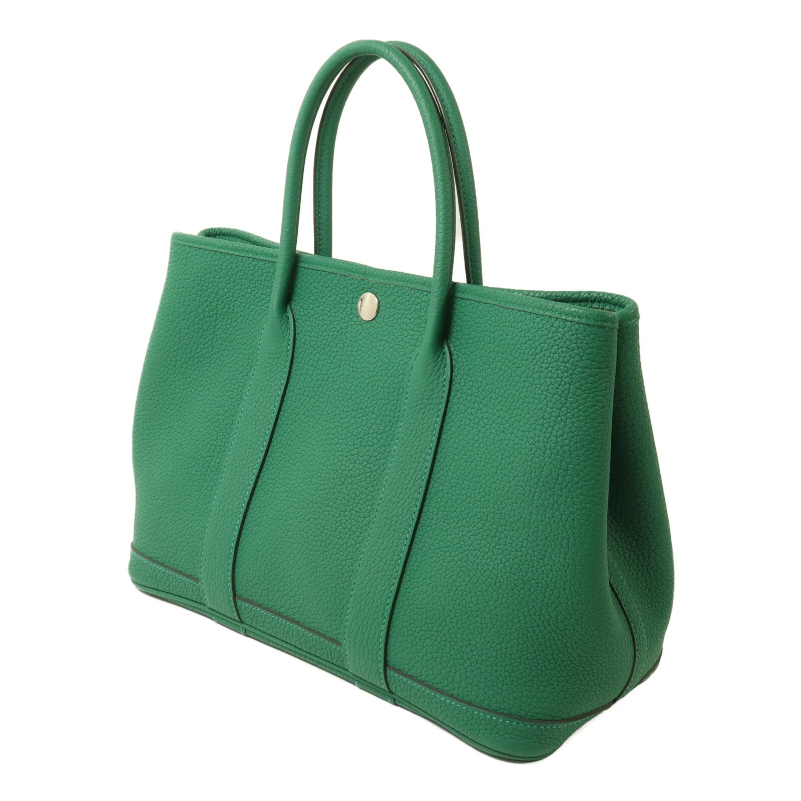 HERMES Negonda皮革Garden Party TPM手挽袋Vert Vertigo