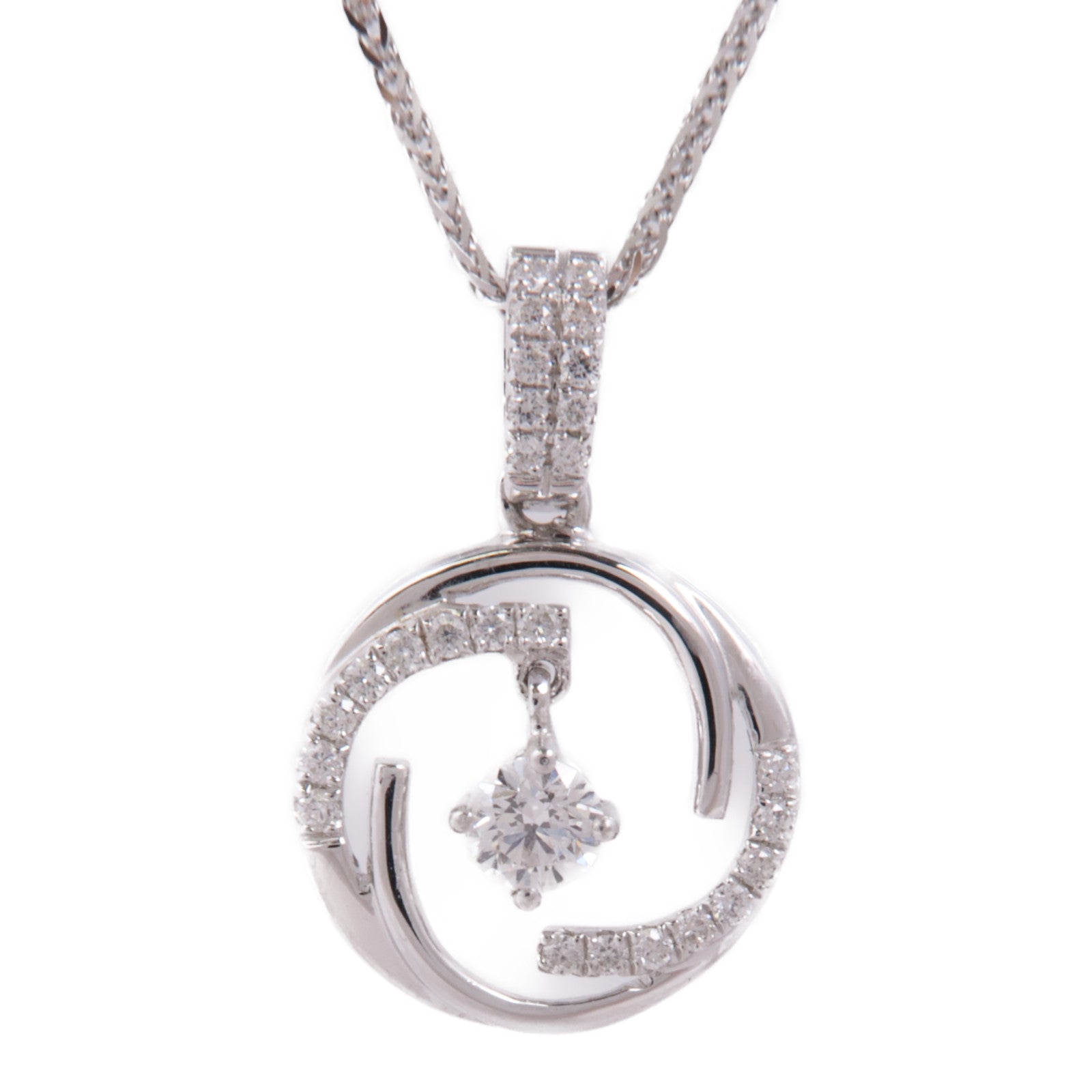 JEWELRY Diamond Necklace 18K White Gold