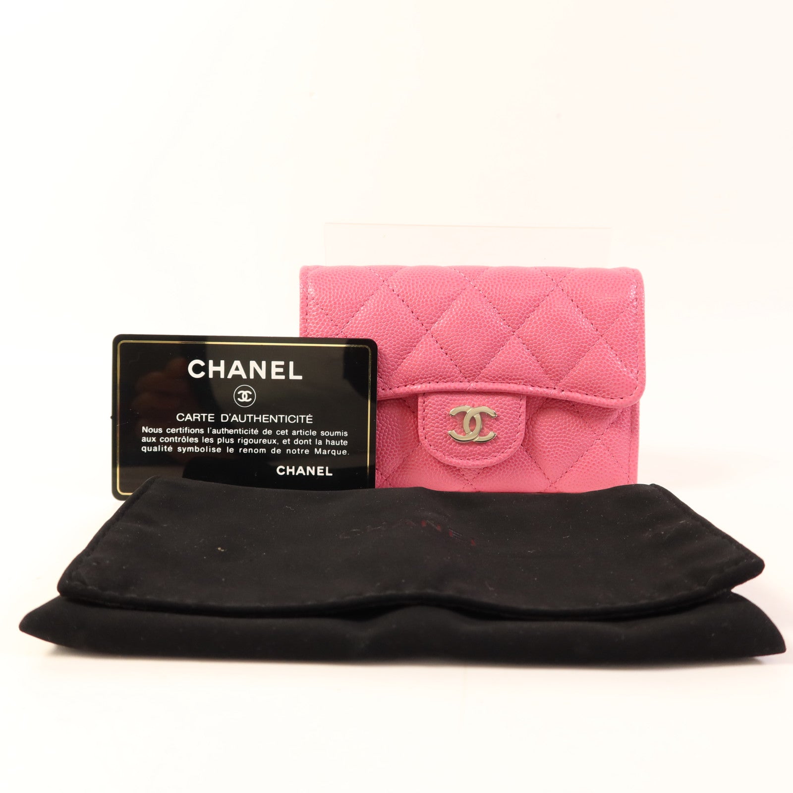 CHANEL 牛皮皮革Card Case金扣卡片套