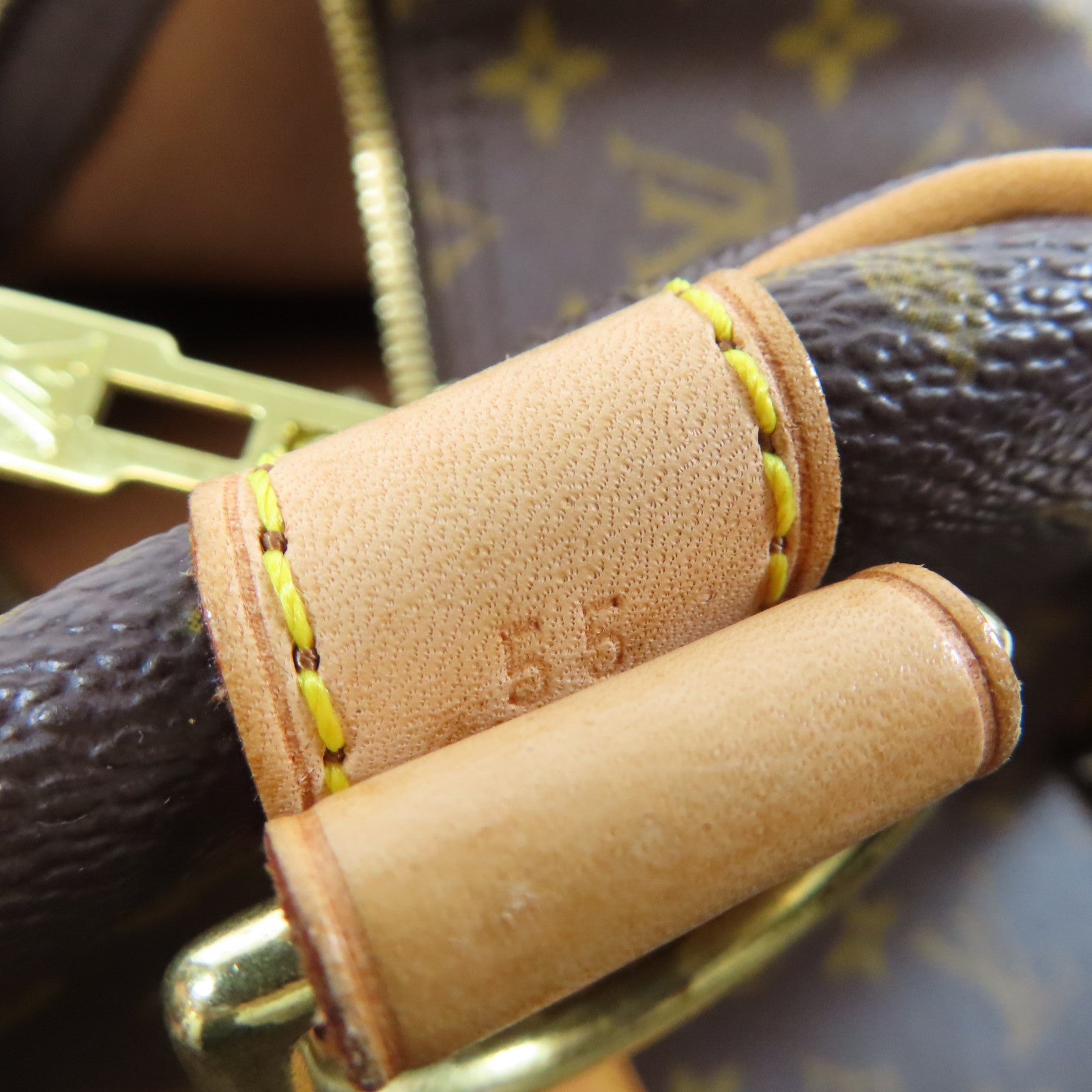 LOUIS VUITTON Monogram Keepall 55 Bandouliere金扣手挽肩背兩用袋啡色