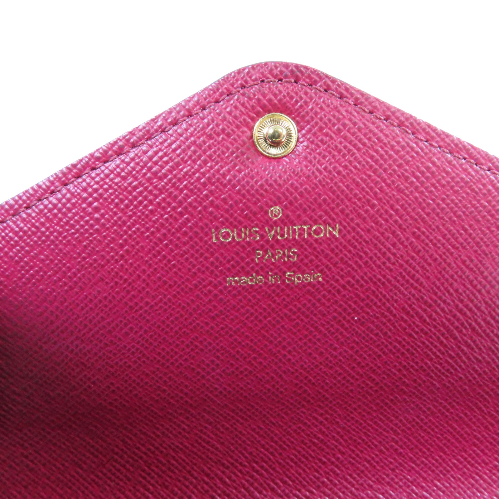 LOUIS VUITTON Monogram Josephine Long Wallet金扣長錢包啡色/紫紅色