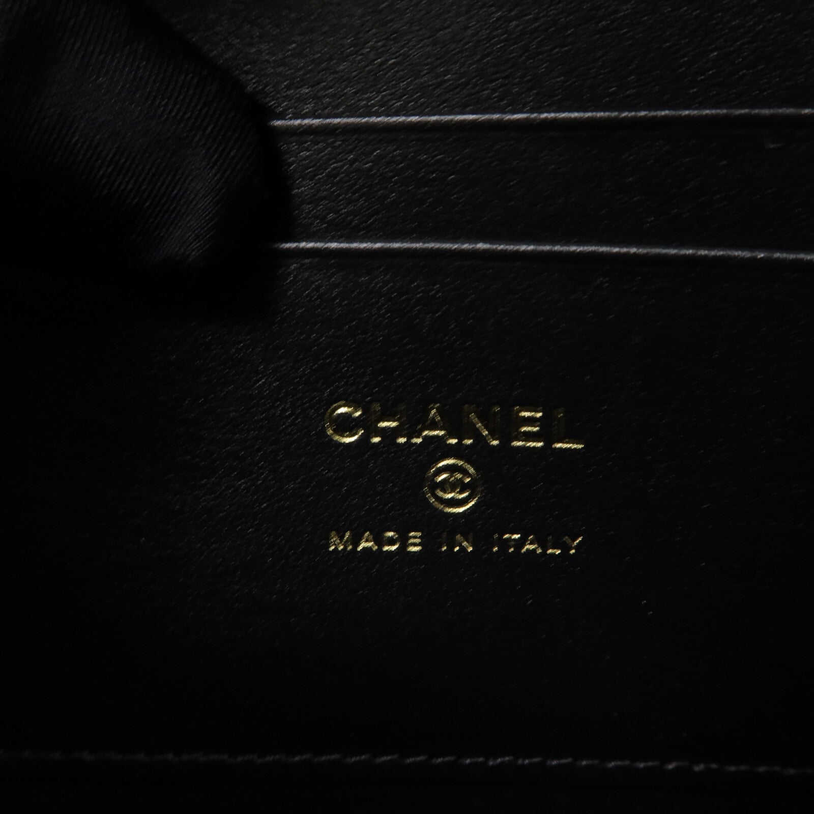 CHANEL 牛皮皮革Vanity Case鏈帶手挽肩背兩用袋