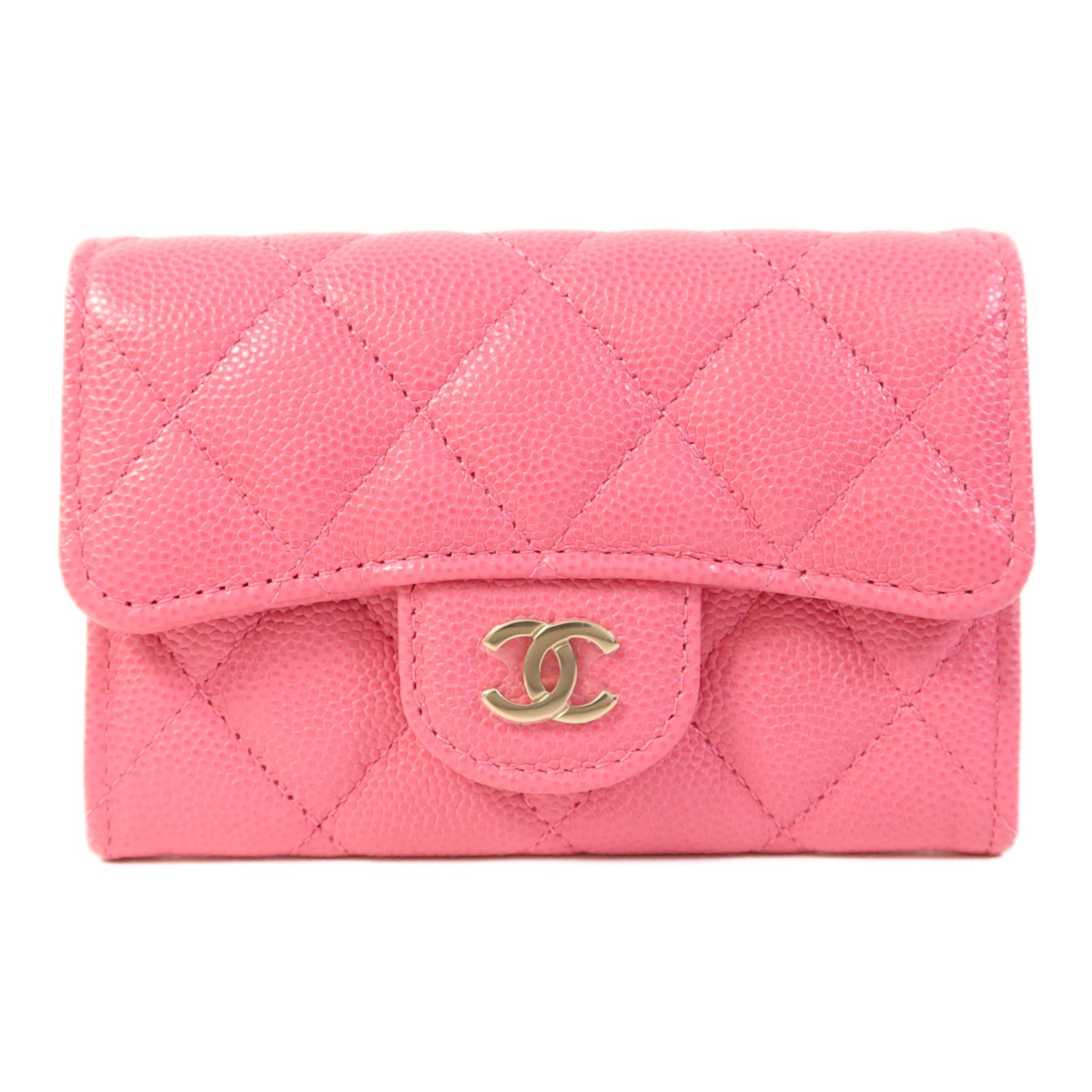 CHANEL 牛皮皮革Card Case金扣卡片套