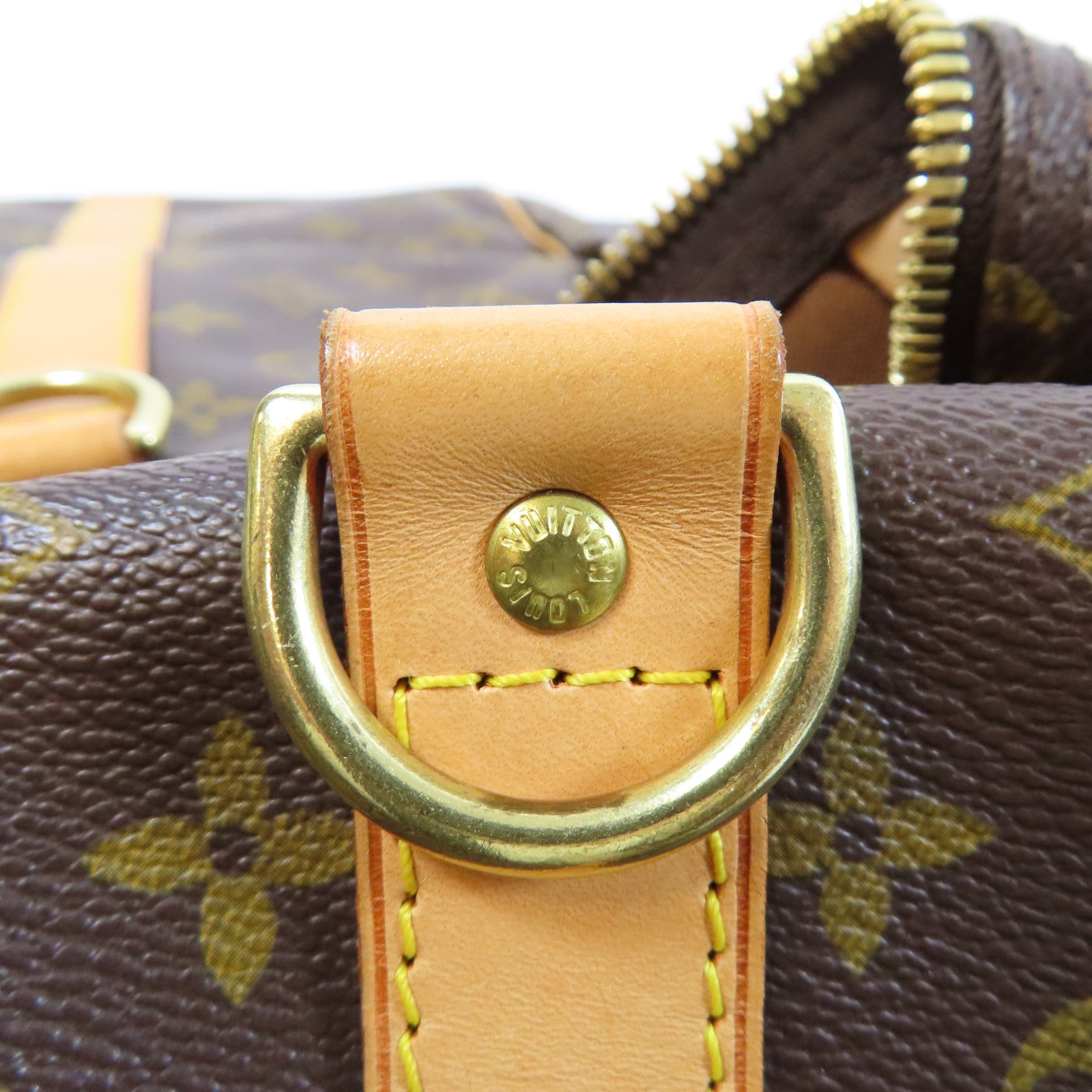 LOUIS VUITTON Monogram Keepall 55 Bandouliere金扣手挽肩背兩用袋啡色
