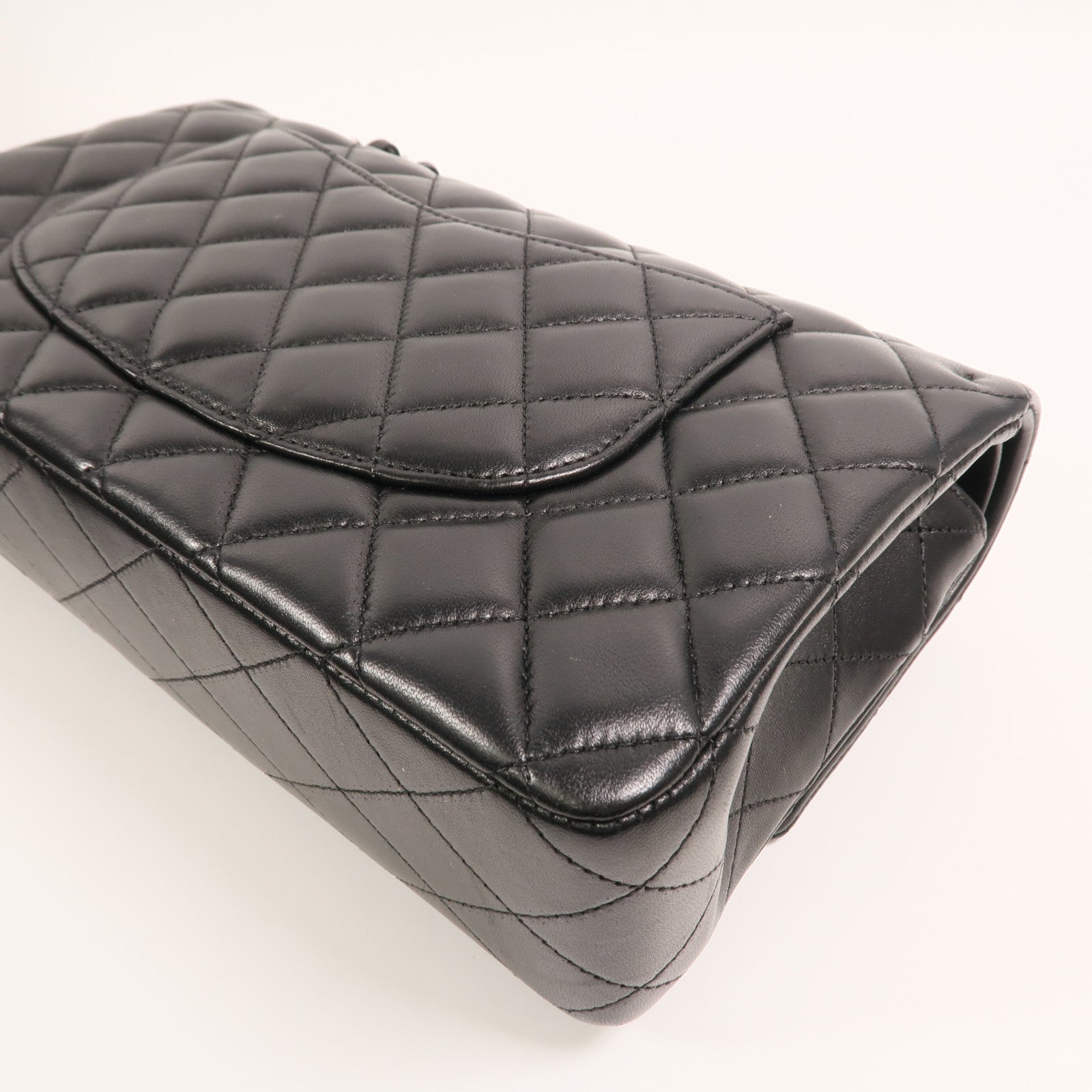 CHANEL 羊皮皮革Classic 25銀扣鏈帶肩背袋