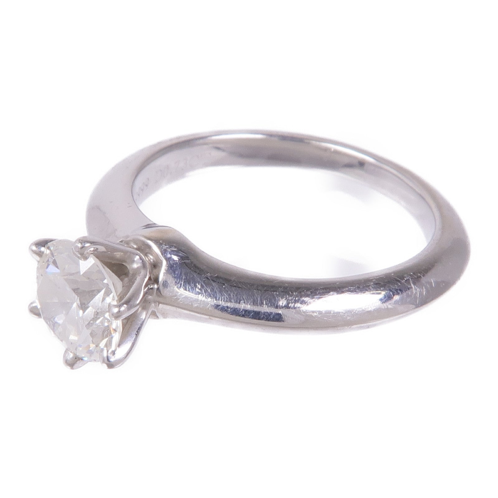 TIFFANY＆CO PT950鉑金Diamond Ring鑽石戒指US#4