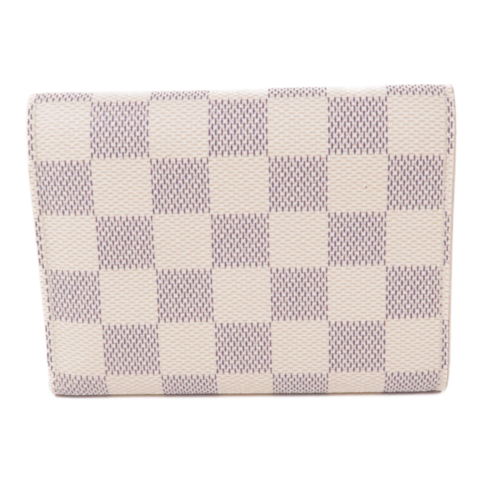 LOUIS VUITTON Damier Azur Victorine Wallet金扣錢包