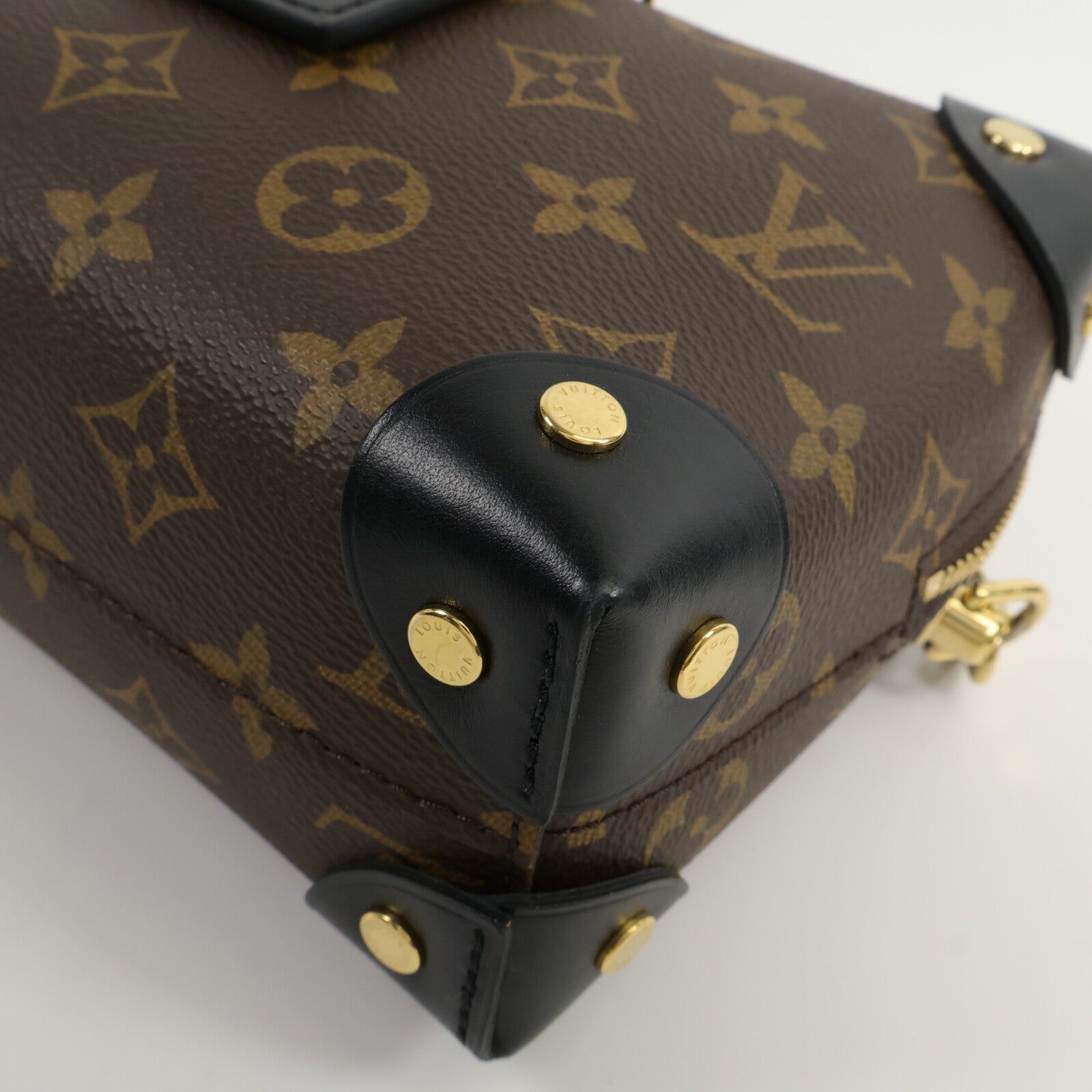 LOUIS VUITTON Monogram Petite Malle Souple手挽肩背兩用袋