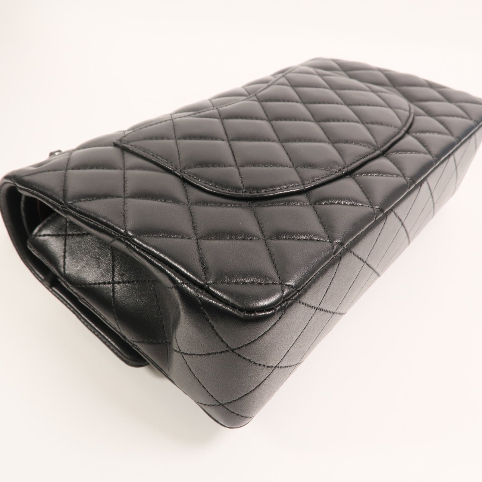 CHANEL 羊皮皮革Classic 25銀扣鏈帶肩背袋