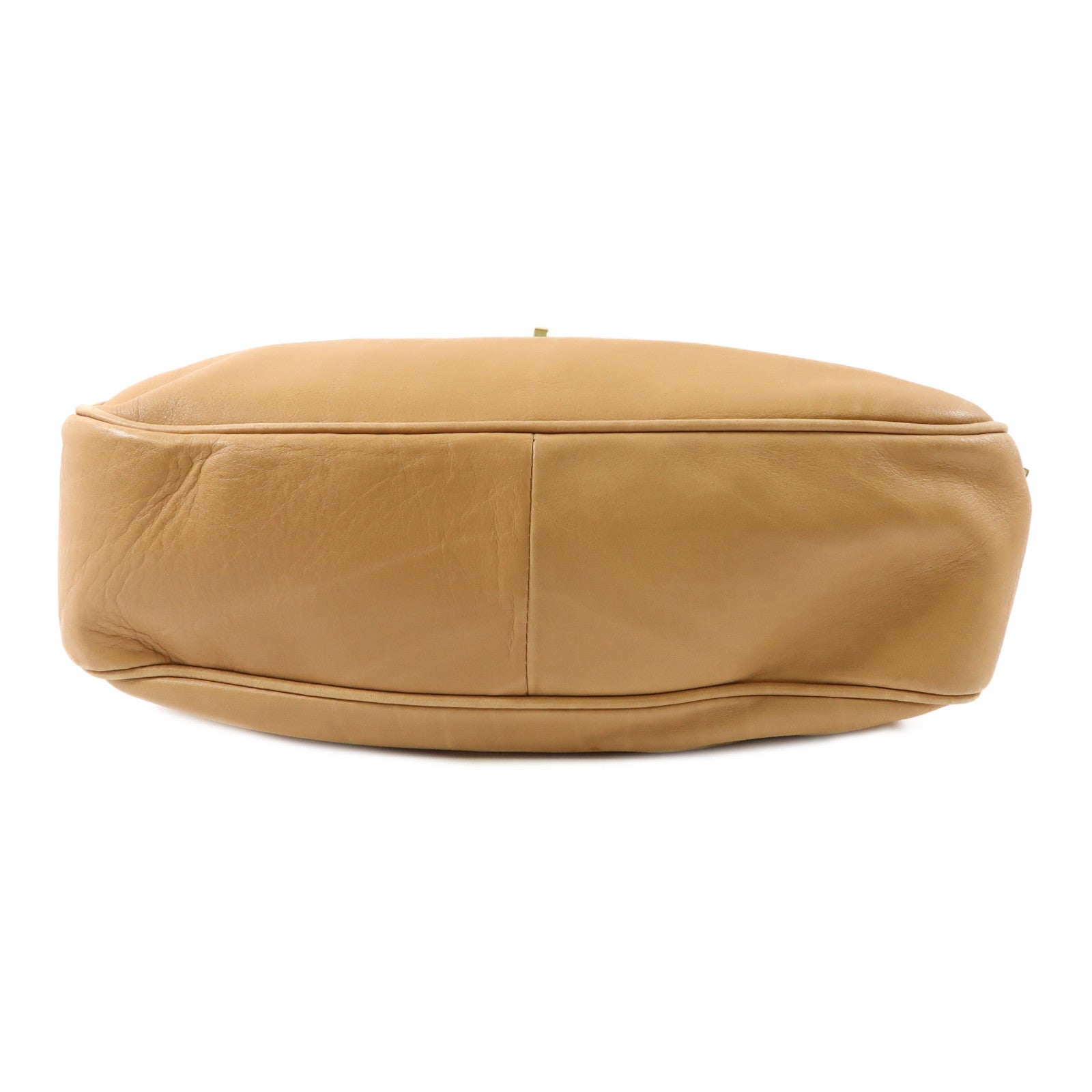GUCCI 皮革Shoulder Bag金扣肩背袋啡色
