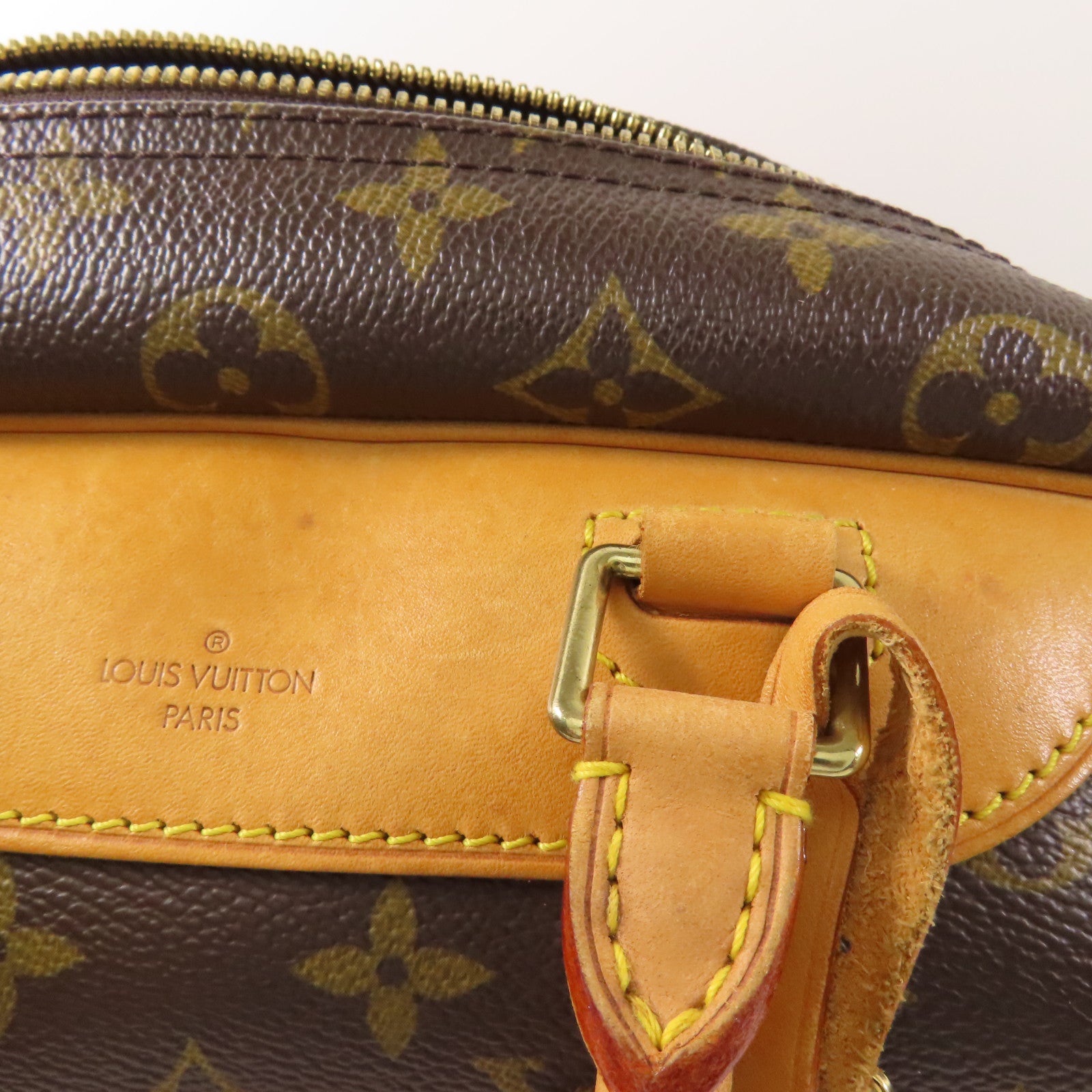 LOUIS VUITTON Monogram Deauville金扣手挽袋