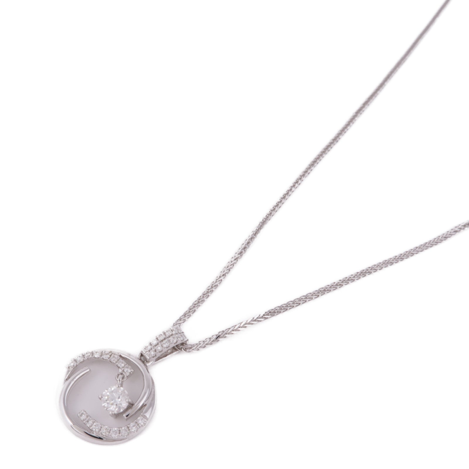 JEWELRY Diamond Necklace 18K White Gold