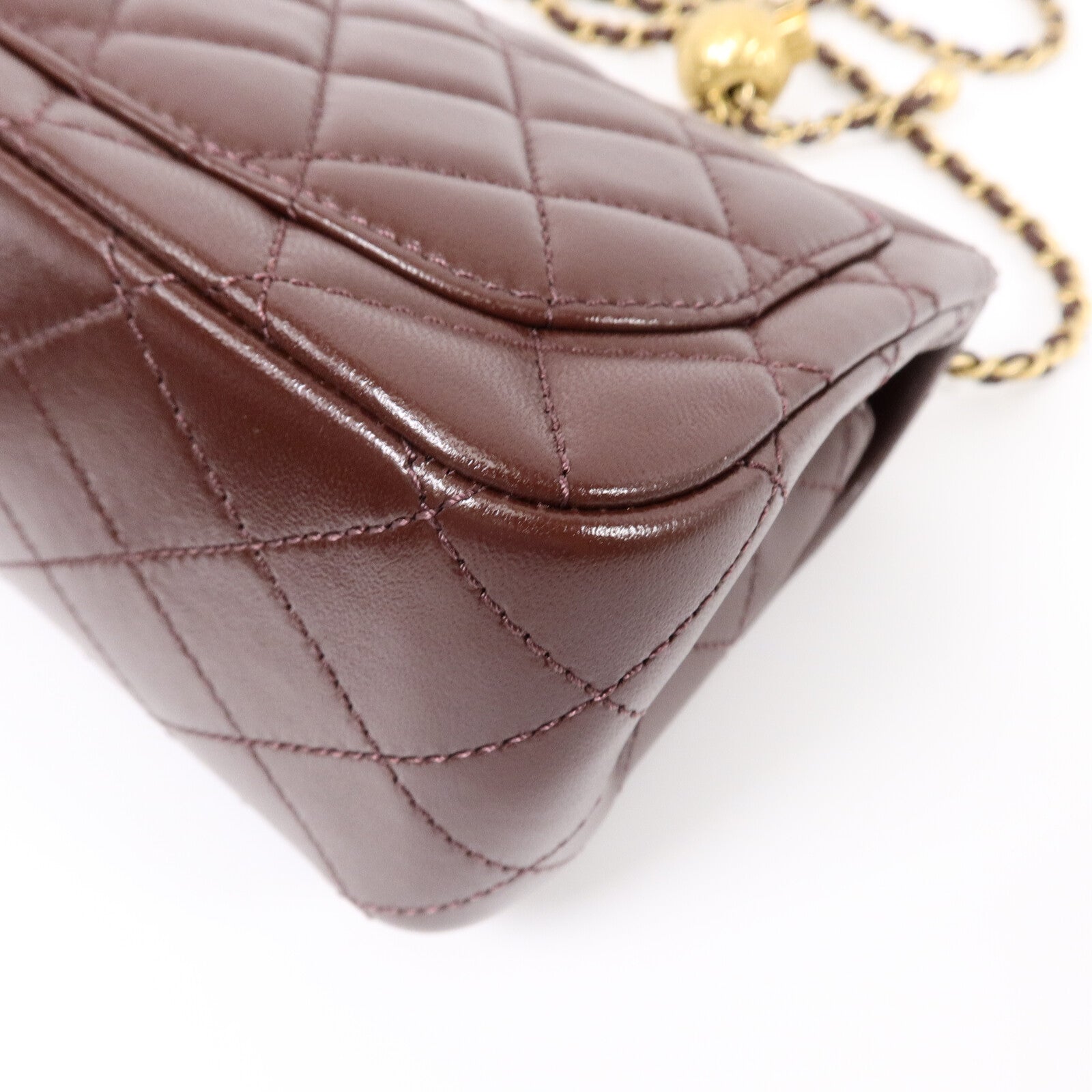 CHANEL 羊皮皮革Classic 17鏈帶手挽肩背兩用袋