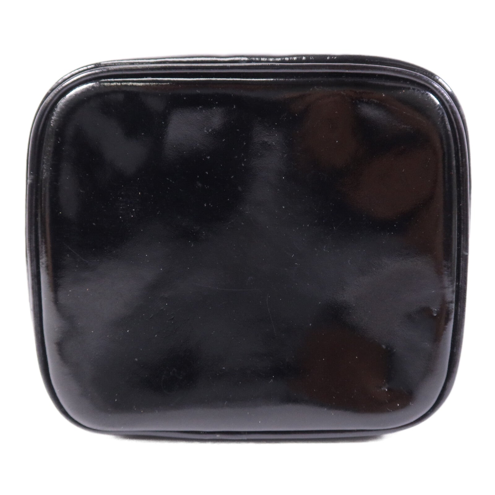 CHANEL 漆皮皮革 Vintage Vanity Case金扣手挽袋