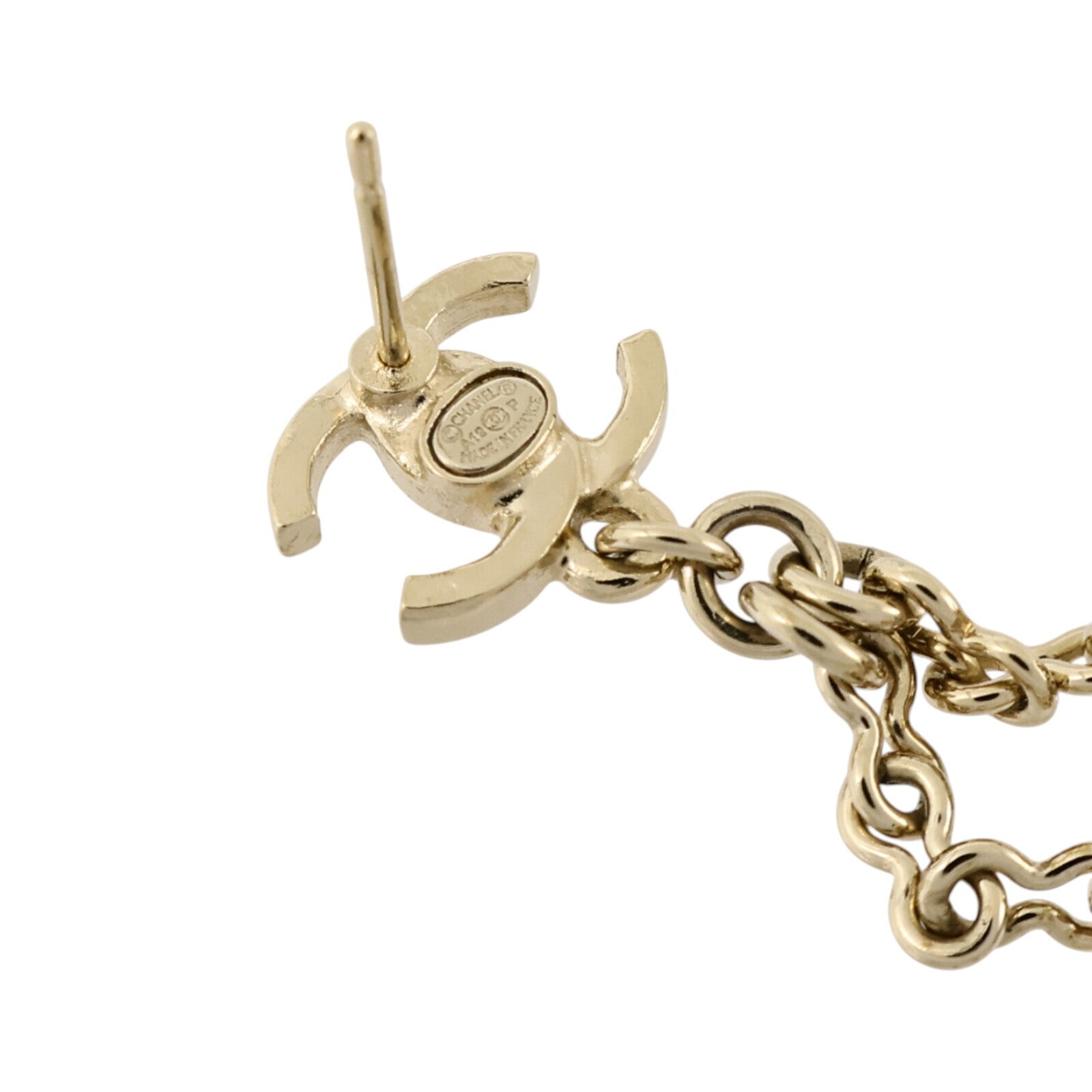 CHANEL 金屬/PVC Earrings耳環