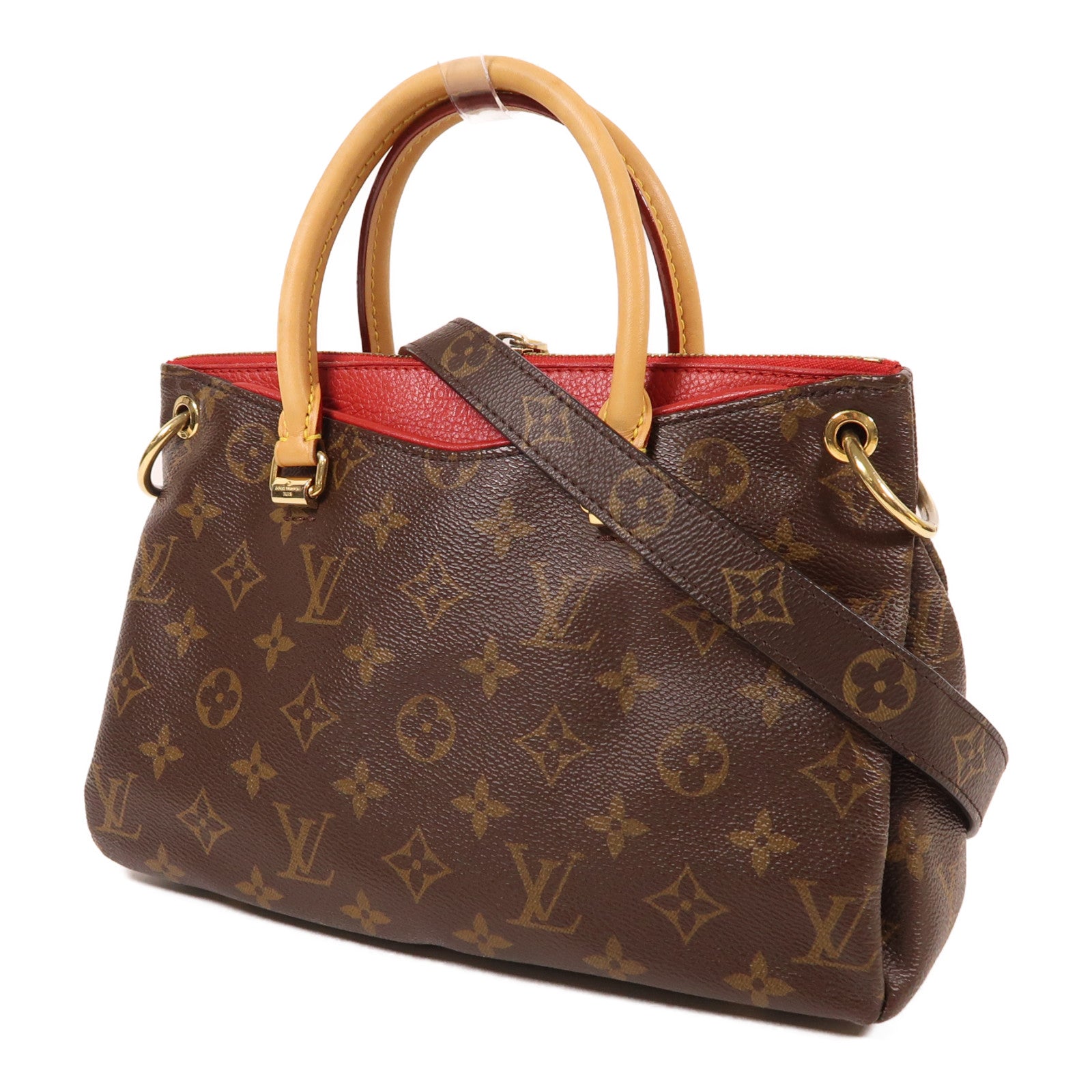 LOUIS VUITTON Monogram Pallas BB金扣手挽肩背兩用袋