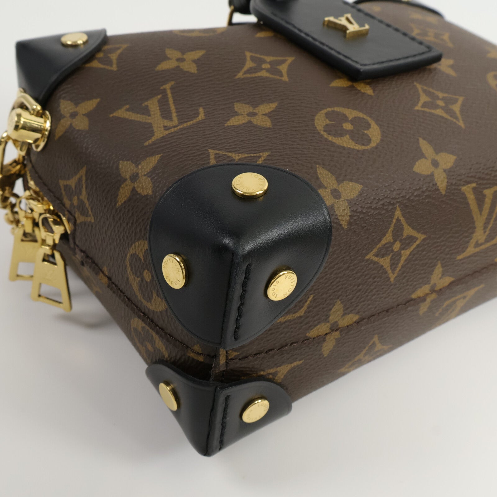 LOUIS VUITTON Monogram Petite Malle Souple手挽肩背兩用袋