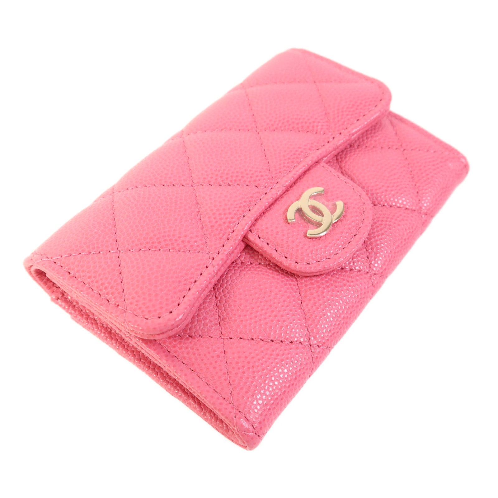 CHANEL 牛皮皮革Card Case金扣卡片套