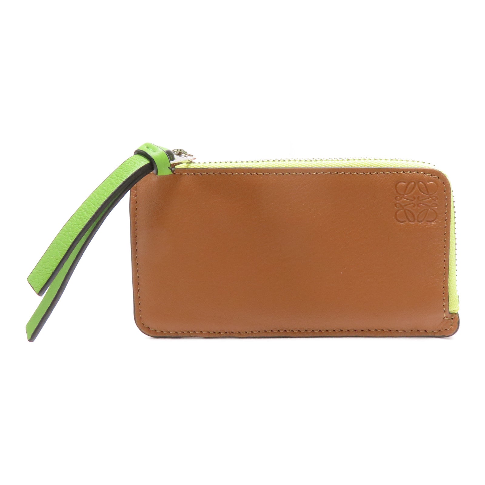 LOEWE 【激減優惠】牛皮皮革Card Case銀扣卡片套