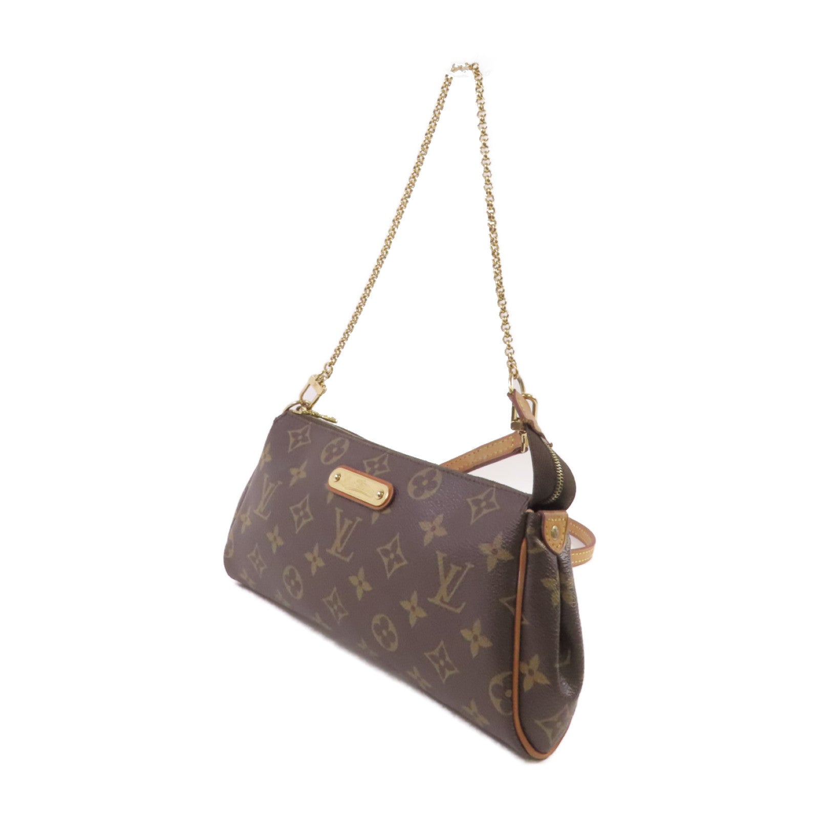 LOUIS VUITTON Monogram Eva 2way Shoulder Bag金扣手挽肩背兩用袋啡色