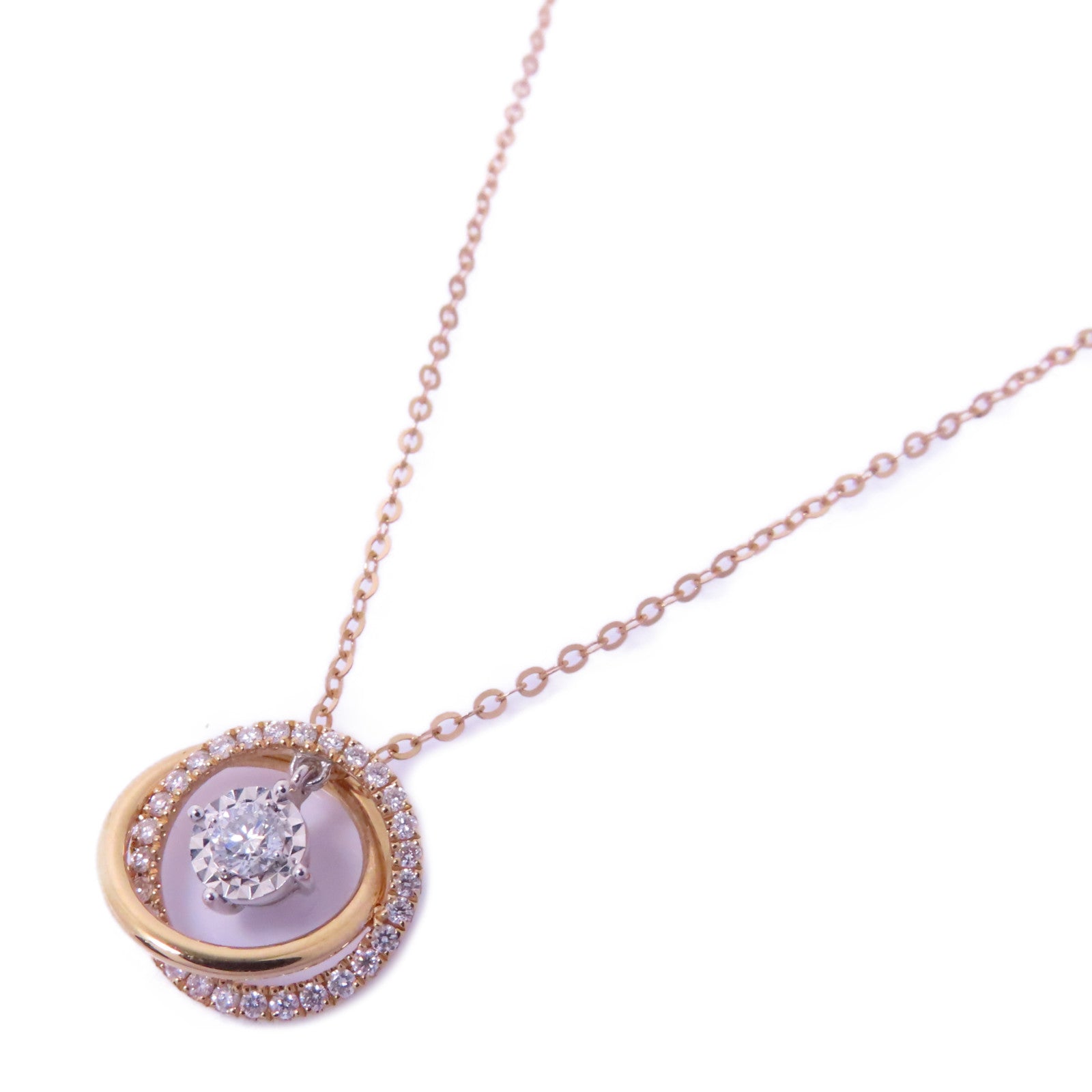JEWELRY 【激減優惠】18K玫瑰金Diamond Necklace鑽石項鍊