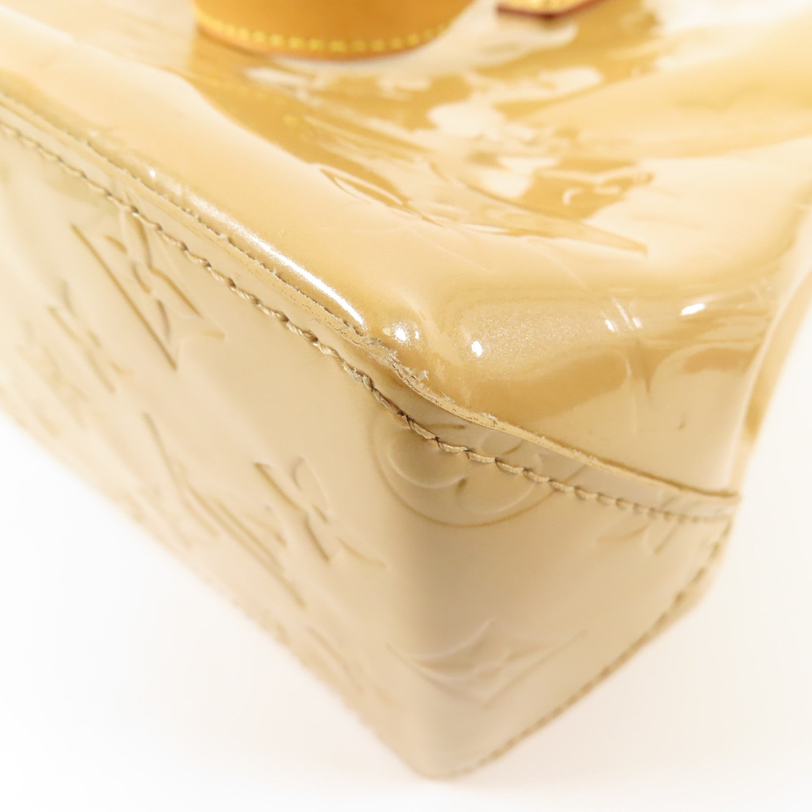 LOUIS VUITTON Vernis Reade PM金扣手挽袋