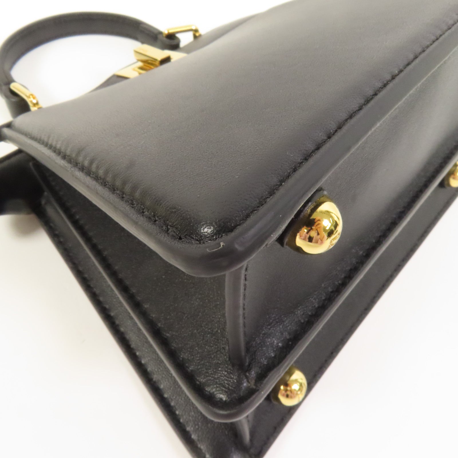 FENDI 牛皮皮革Iconic Peekaboo Micro手挽肩背兩用袋