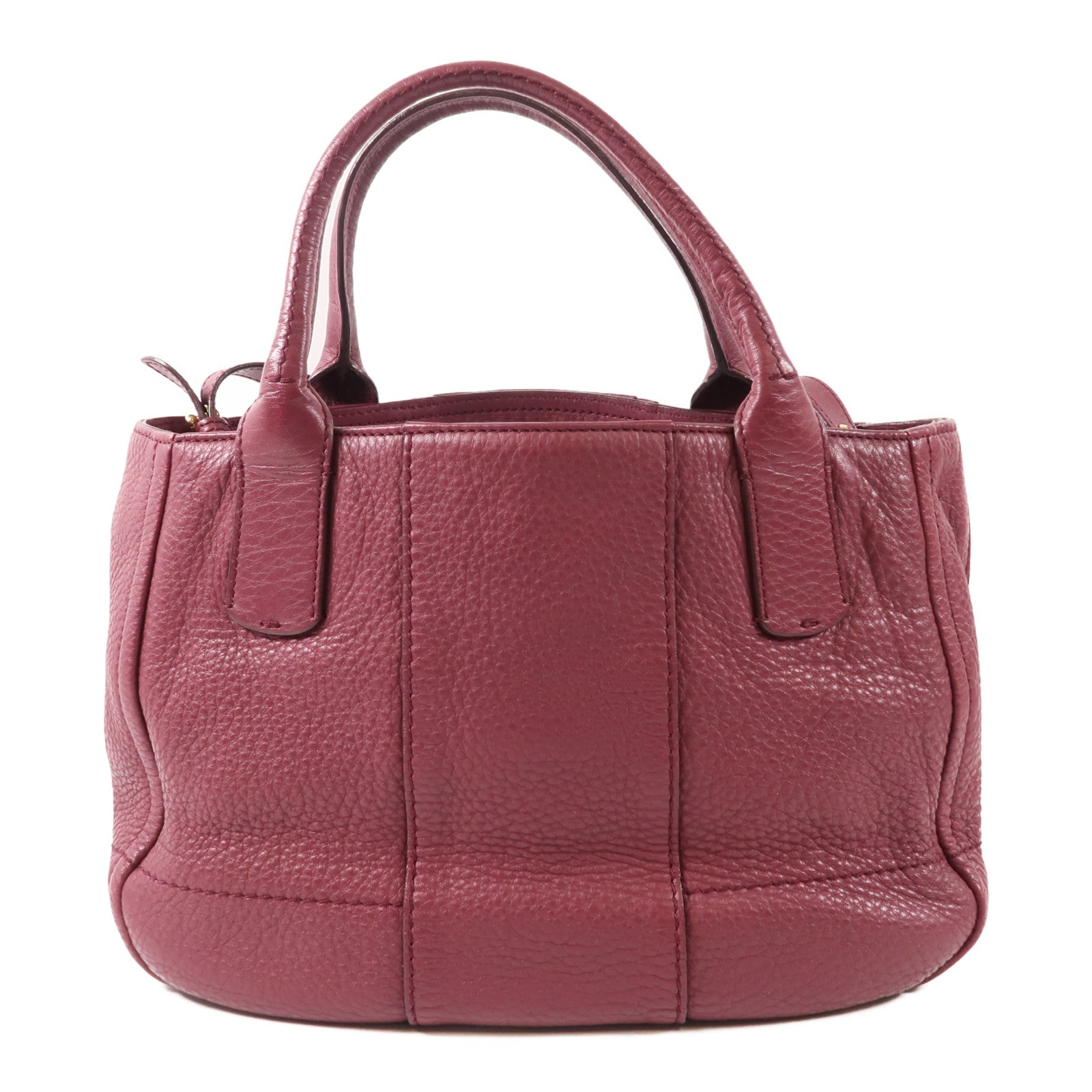 SALVATORE FERRAGAMO GHW 2 Way Shoulder Hand Bag Calfskin Leather Red