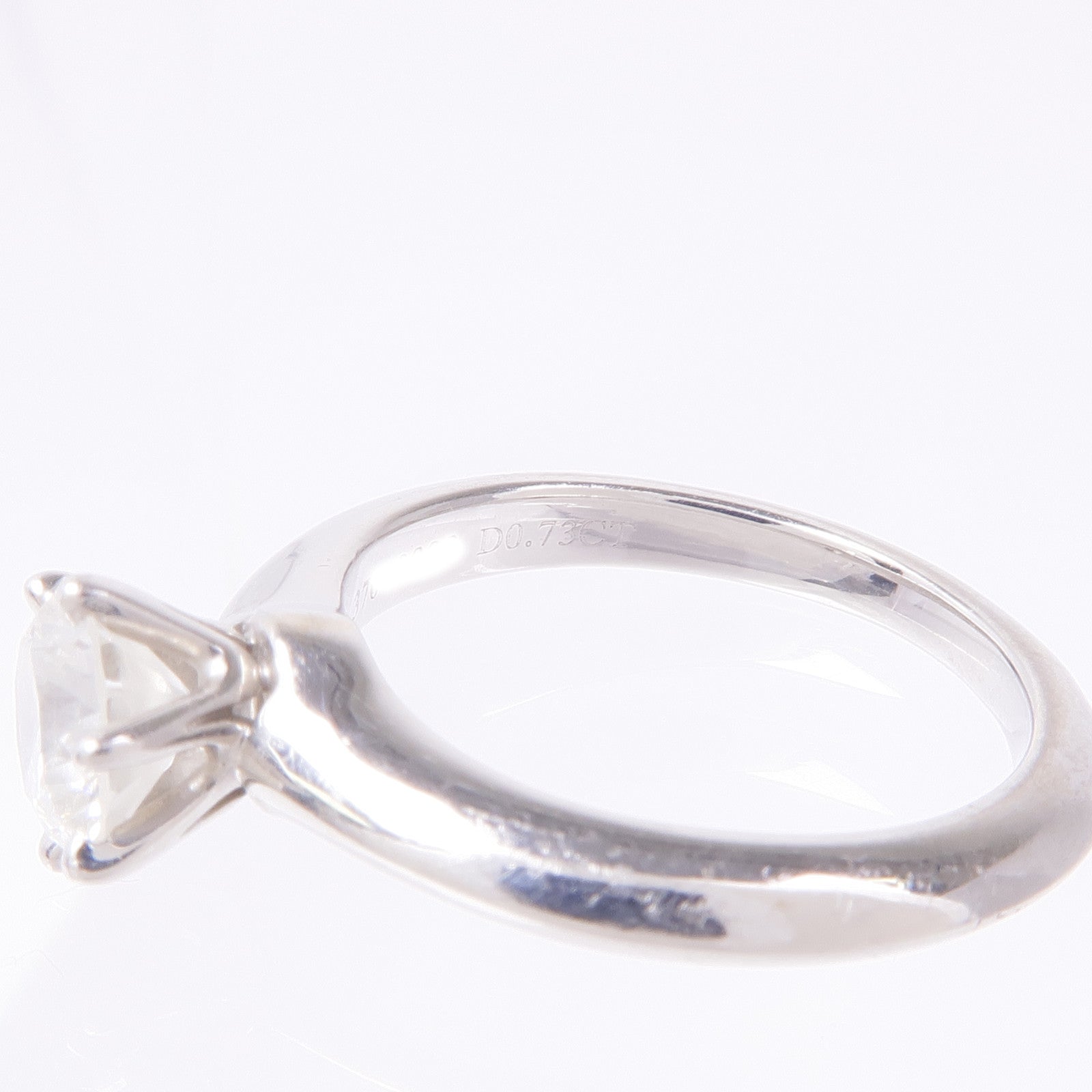 TIFFANY＆CO PT950鉑金Diamond Ring鑽石戒指US#4