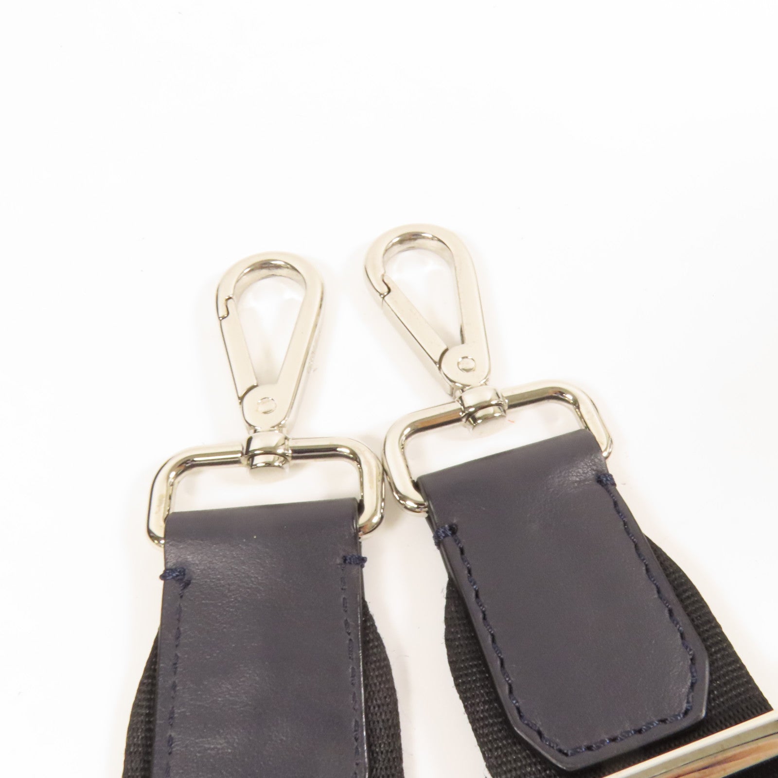 FENDI 尼龍/皮革Shoulder Bag銀扣手挽肩背兩用袋