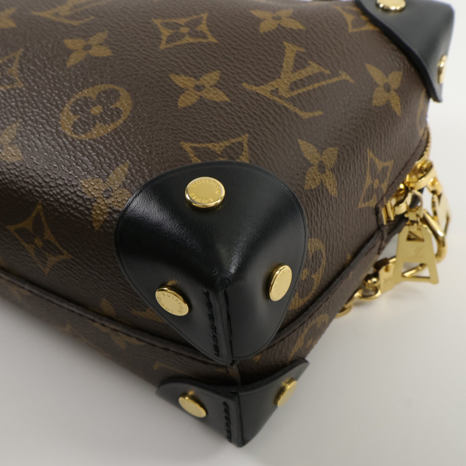 LOUIS VUITTON Monogram Petite Malle Souple手挽肩背兩用袋
