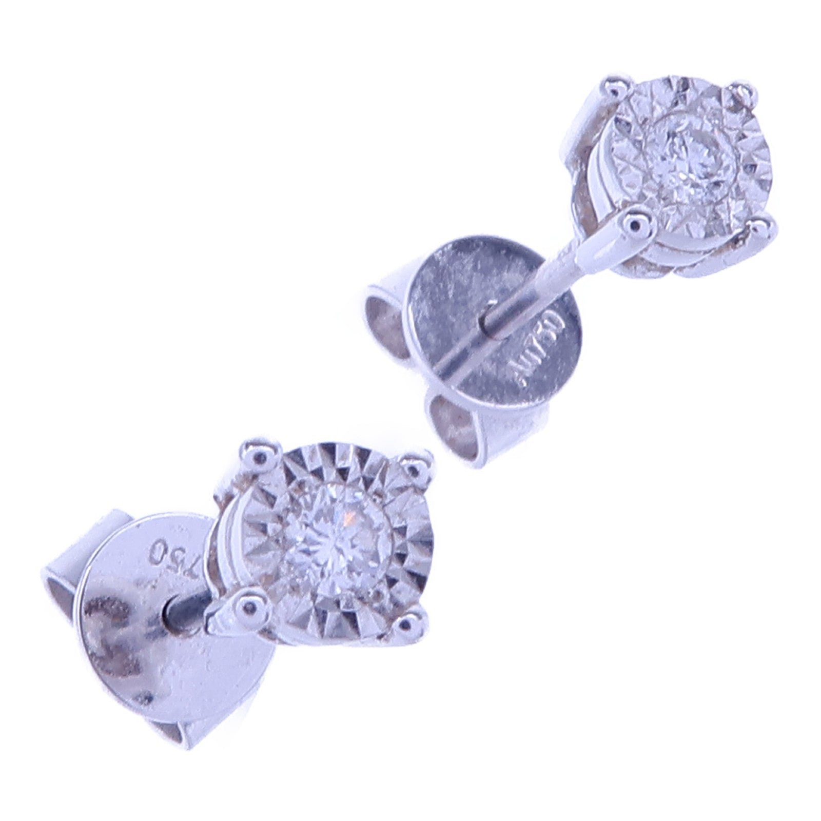 JEWELRY 18K白金Diamond Earrings鑽石耳環