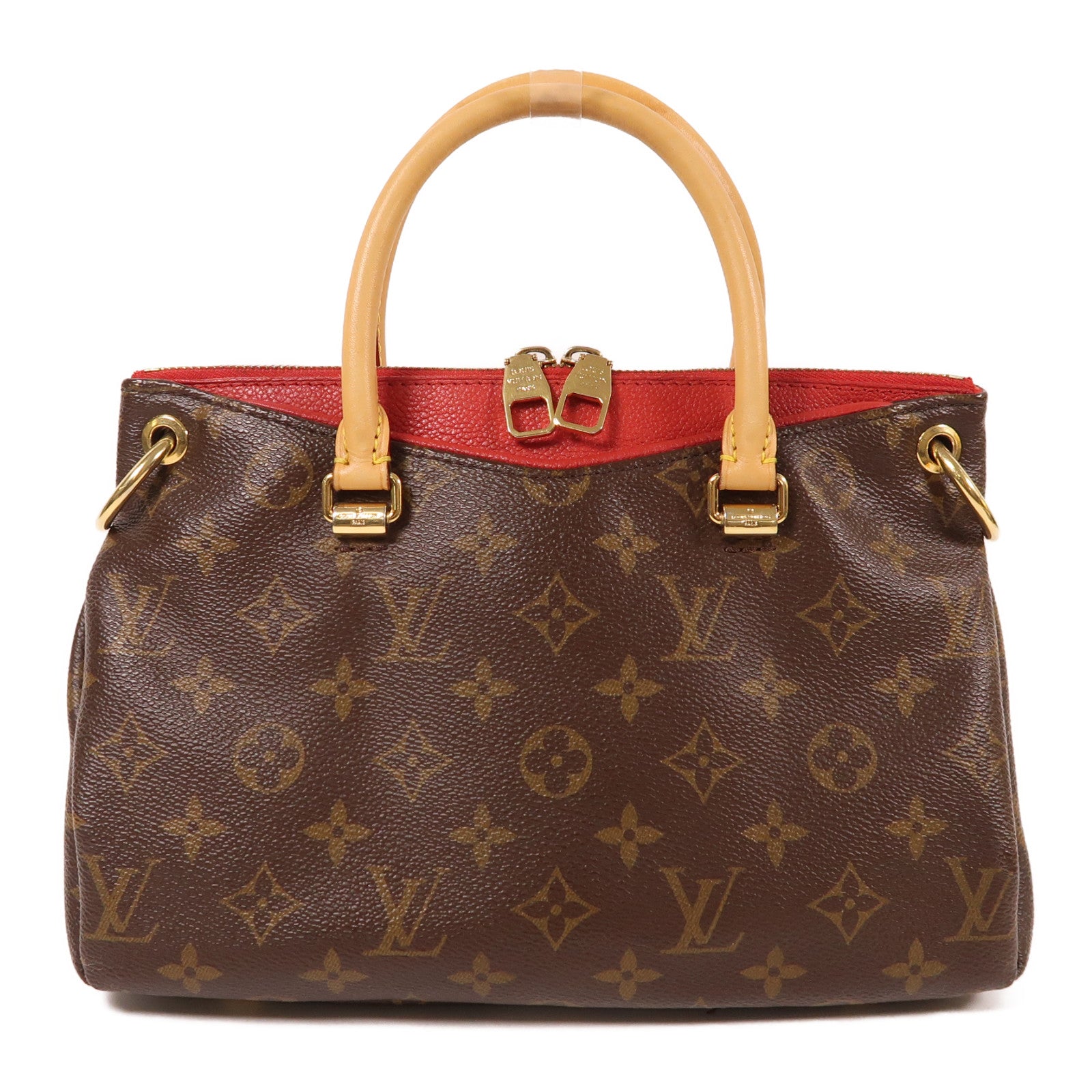 LOUIS VUITTON Monogram Pallas BB金扣手挽肩背兩用袋