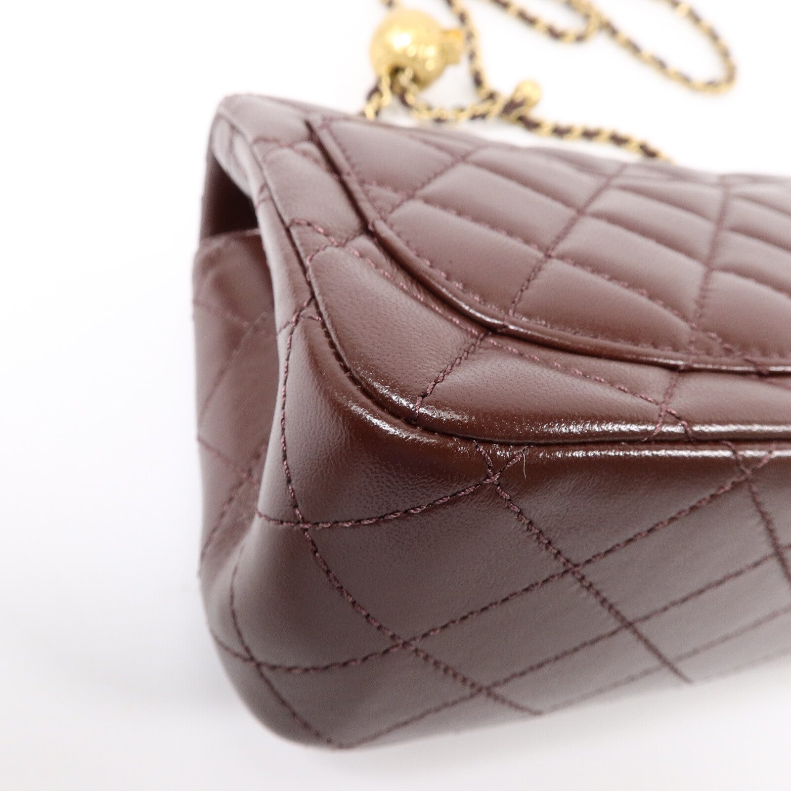 CHANEL 羊皮皮革Classic 17鏈帶手挽肩背兩用袋