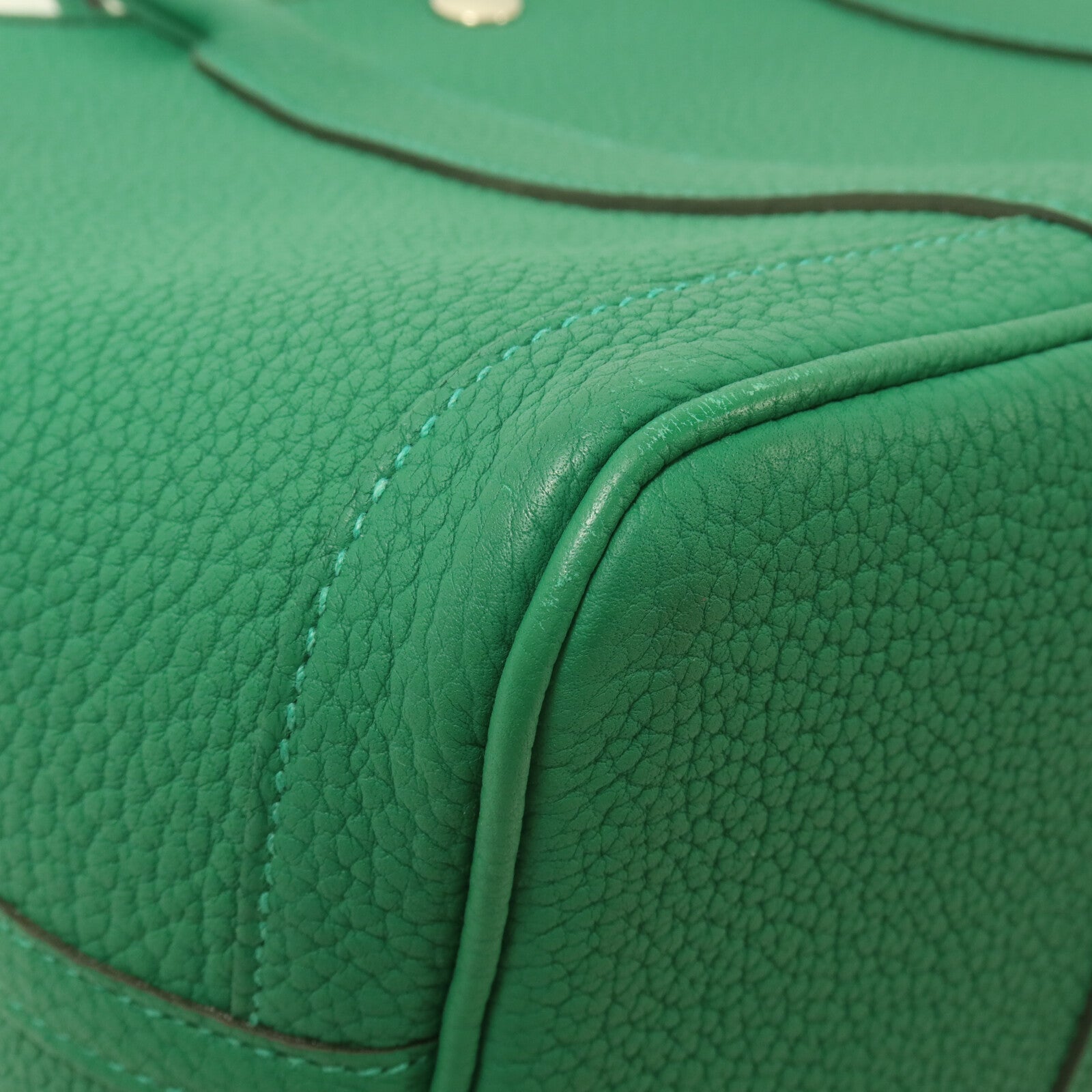 HERMES Negonda皮革Garden Party TPM手挽袋Vert Vertigo