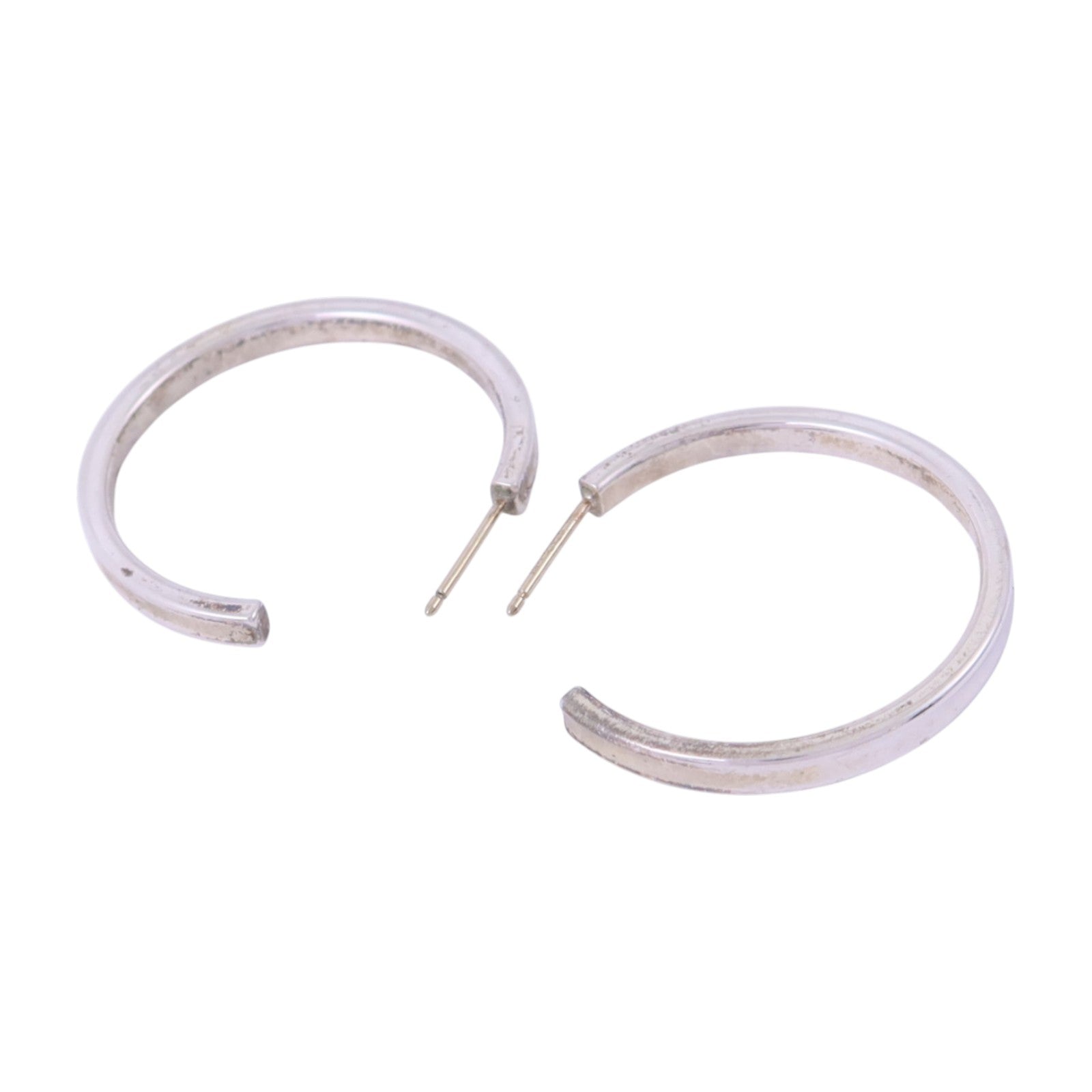 TIFFANY＆CO 925純銀1837 Hoop Earrings銀扣耳環