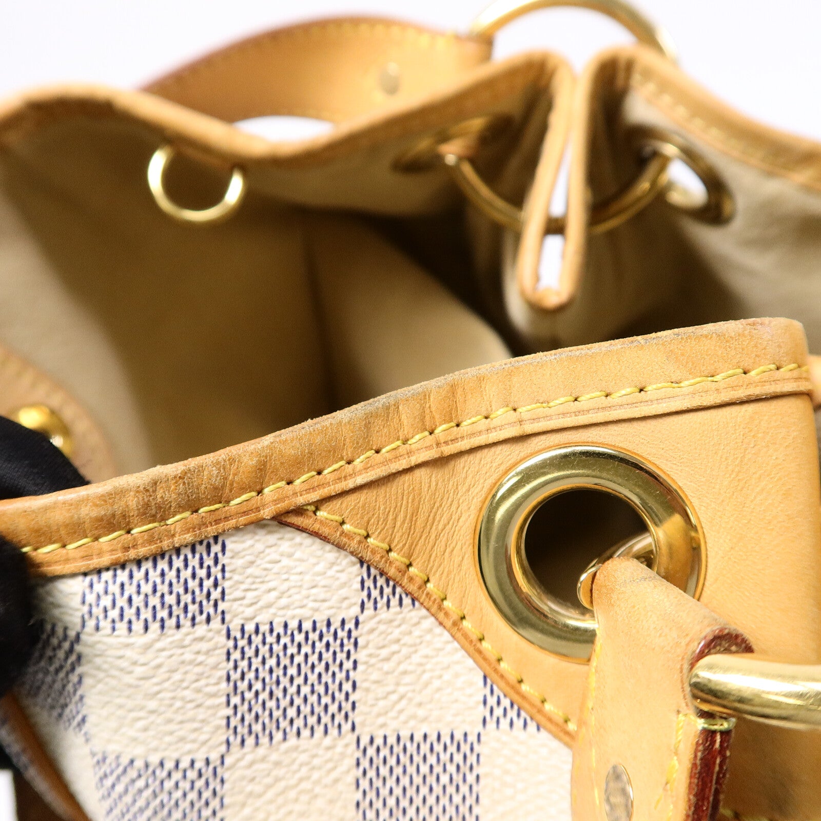 LOUIS VUITTON Damier Azur Galliera PM金扣肩背袋
