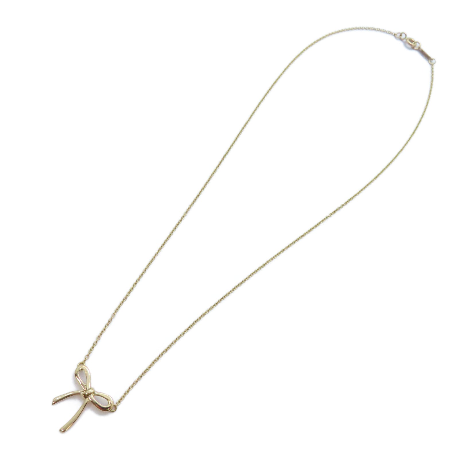 TIFFANY＆CO 【激減優惠】18K玫瑰金Bow Necklace項鍊