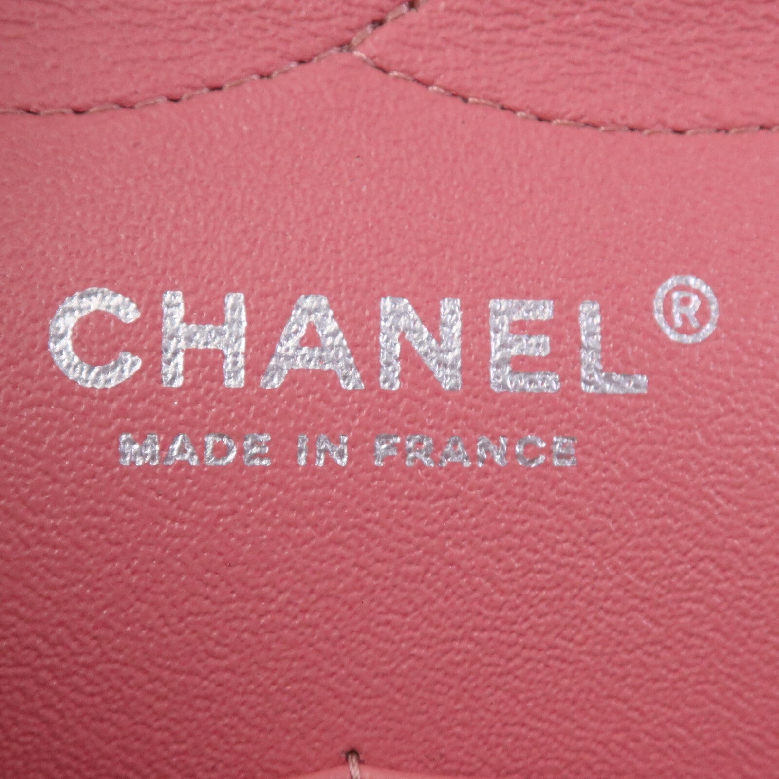 CHANEL 羊皮皮革Large Classic銀扣鏈帶肩背袋