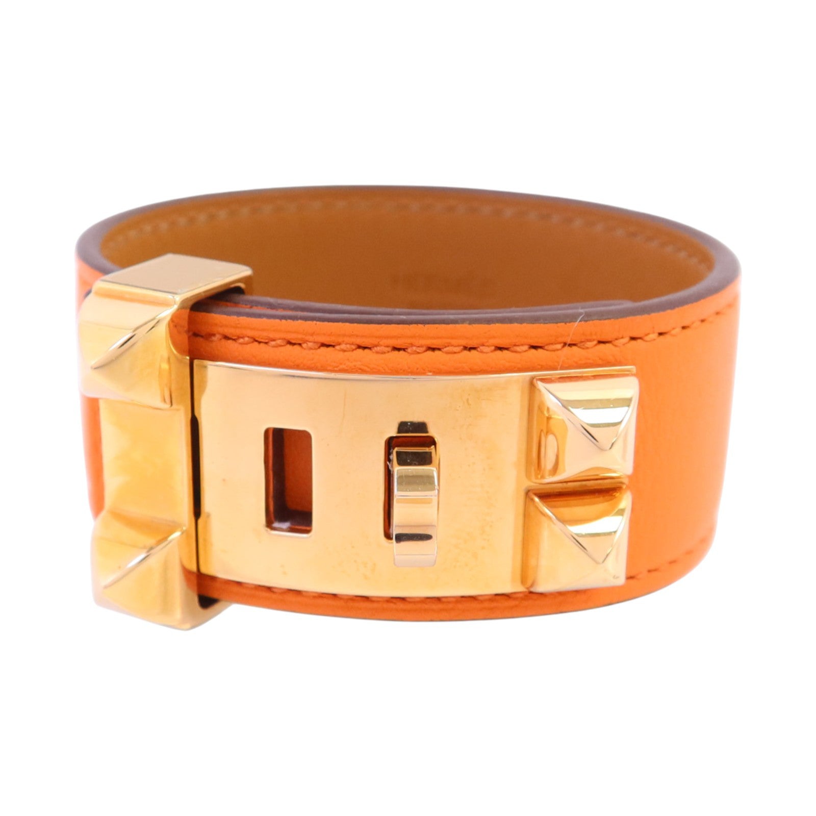 HERMES 【激減優惠】Swift皮革Collier De Chien 24 Bracelet金扣手鏈