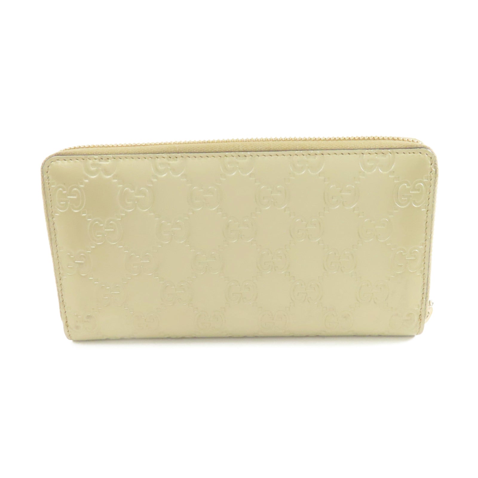 GUCCI 牛皮皮革金扣Long Wallet長錢包金色