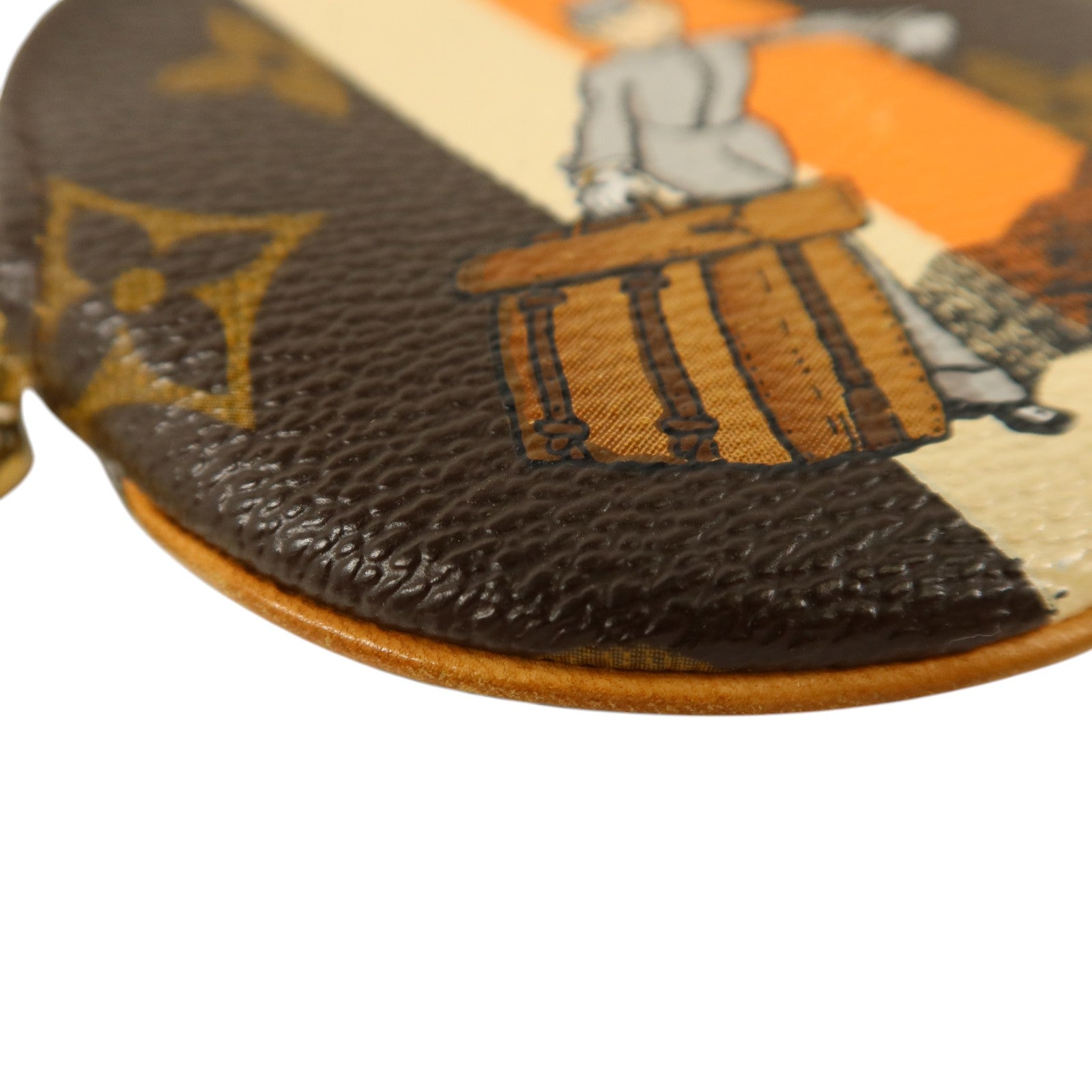 LOUIS VUITTON Monogram Groom Coins Case金扣零錢包
