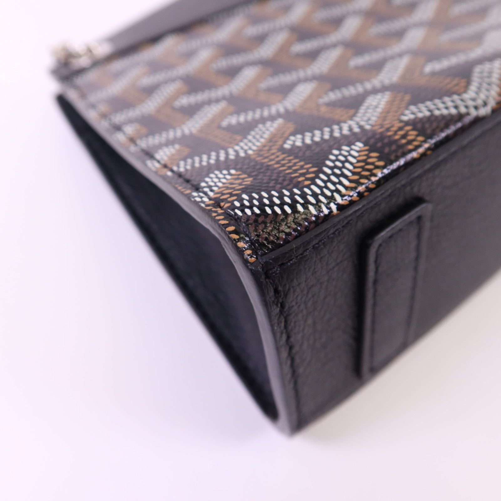 GOYARD 帆布Mini Rouette Souple Bag銀扣鏈帶肩背袋